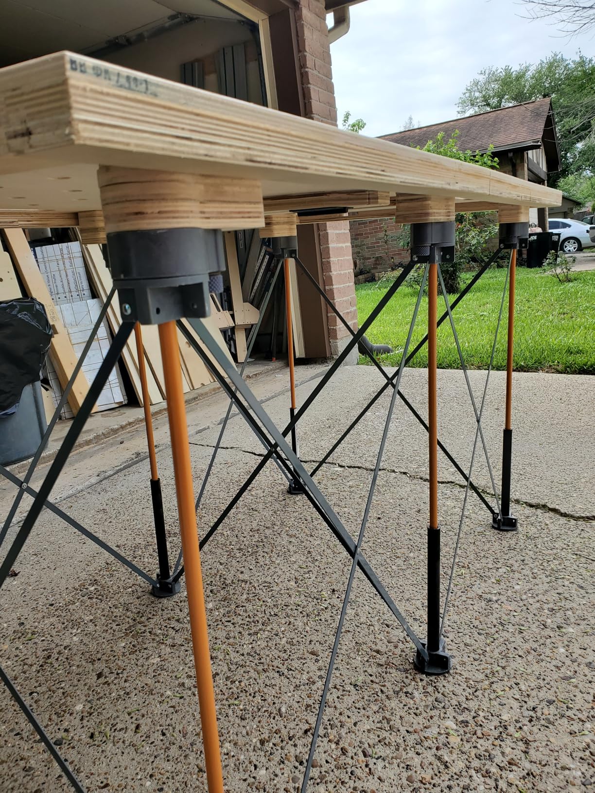 BORA Centipede Portable Workbench - Folding Work Table for Garage, Collapsible Work Bench with 4500lb Capacity, 48 x 72 in Work Support Sawhorse with Quick Clamps & Carry Bag CK12S customer photo 1
