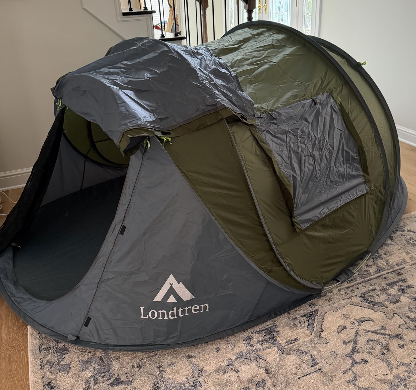 4 Person Easy Pop Up Tent Waterproof Automatic Setup 2 Doors - Instant Family Tents for Camping Hiking & Traveling customer photo 1