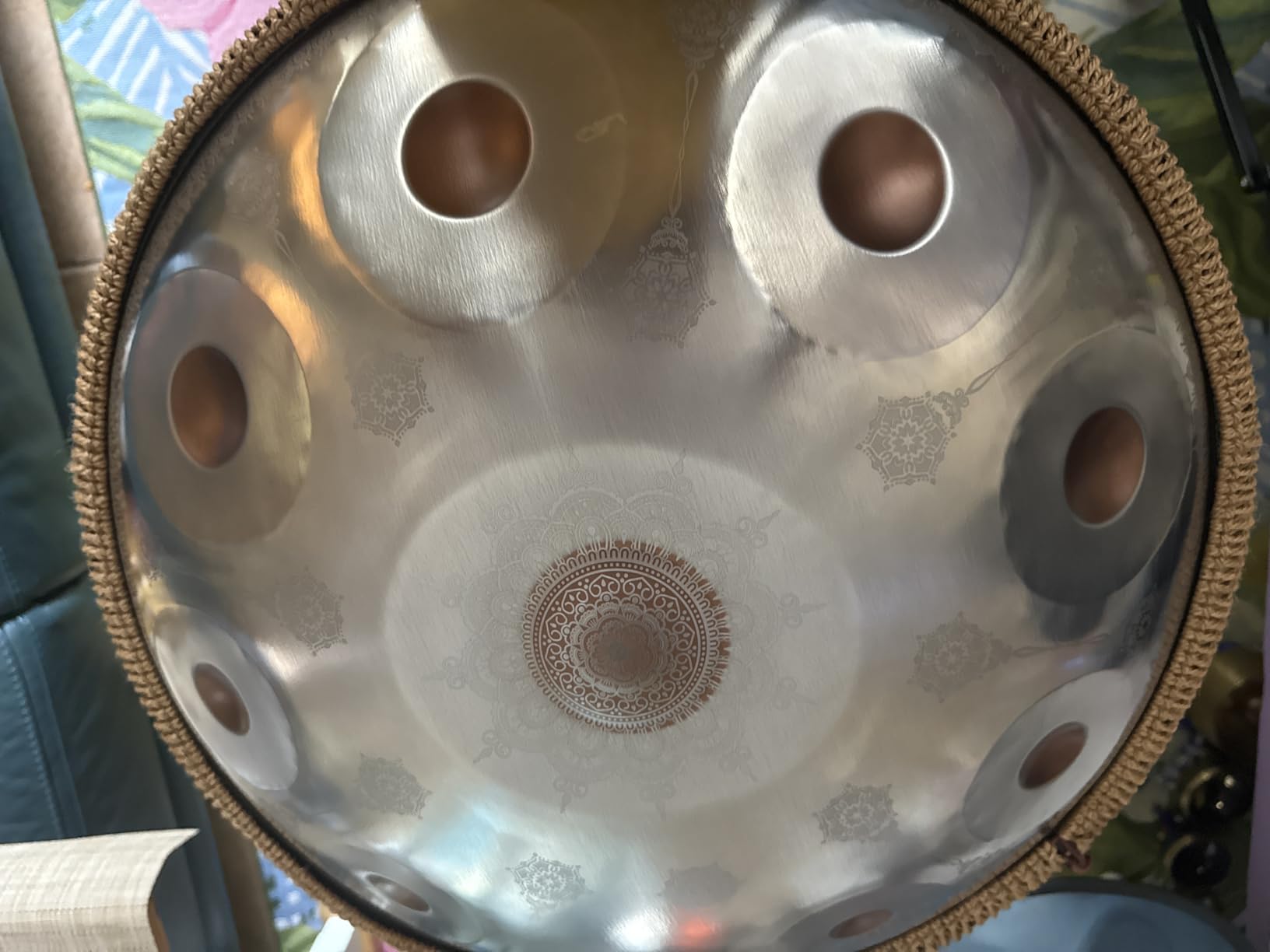 Handpan-Classic 10 Notes Black Print Hand Pan, Premium 432HZ 22 Inches D Minor Steel Handpan Drum Set, Adult's Music Steel Pan Instrument customer photo 2