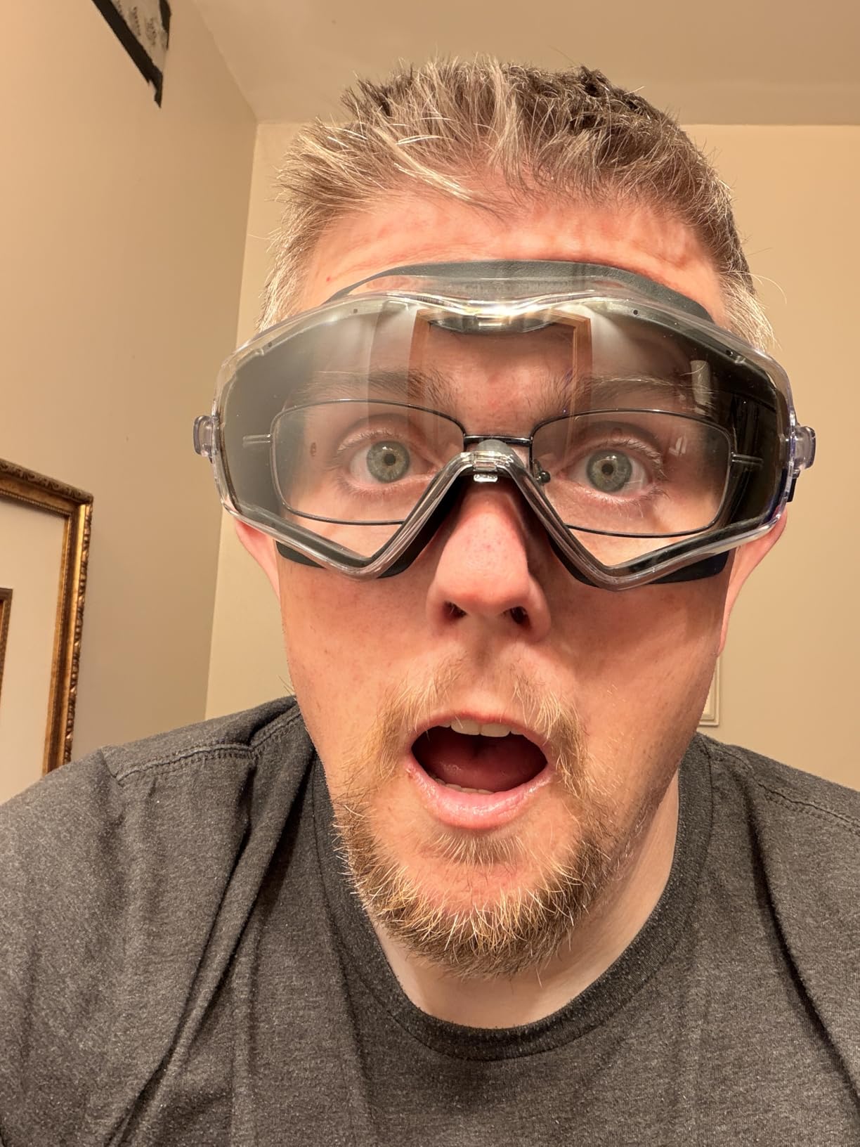 NoCry Anti-Fog Safety Goggles Over Glasses, Dust Eye Protection, ANSI Z87.1 customer photo 2