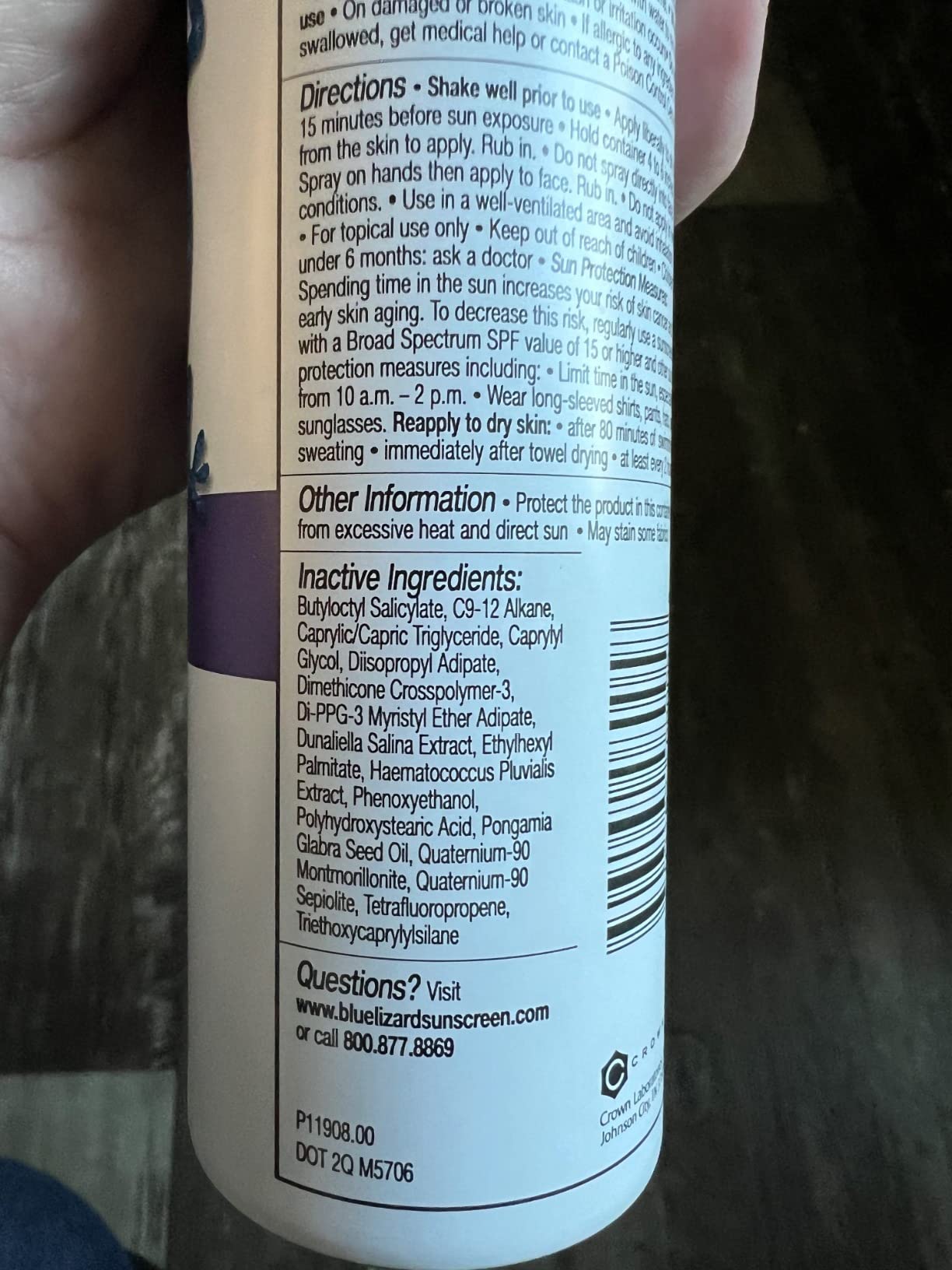 Blue Lizard Sport Mineral Sunscreen Spray SPF 50+, Dermatologist-Recommended Brand, Broad-Spectrum UVA/UVB Protection, Water-Resistant, Zinc Oxide Formula, Vegan, 5 fl oz customer photo 1