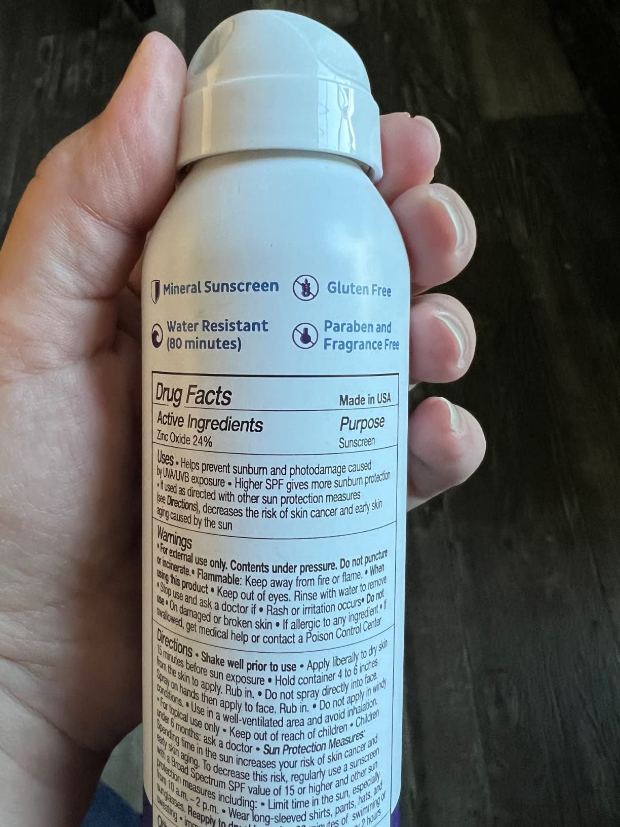 Blue Lizard Sport Mineral Sunscreen Spray SPF 50+, Dermatologist-Recommended Brand, Broad-Spectrum UVA/UVB Protection, Water-Resistant, Zinc Oxide Formula, Vegan, 5 fl oz customer photo 2