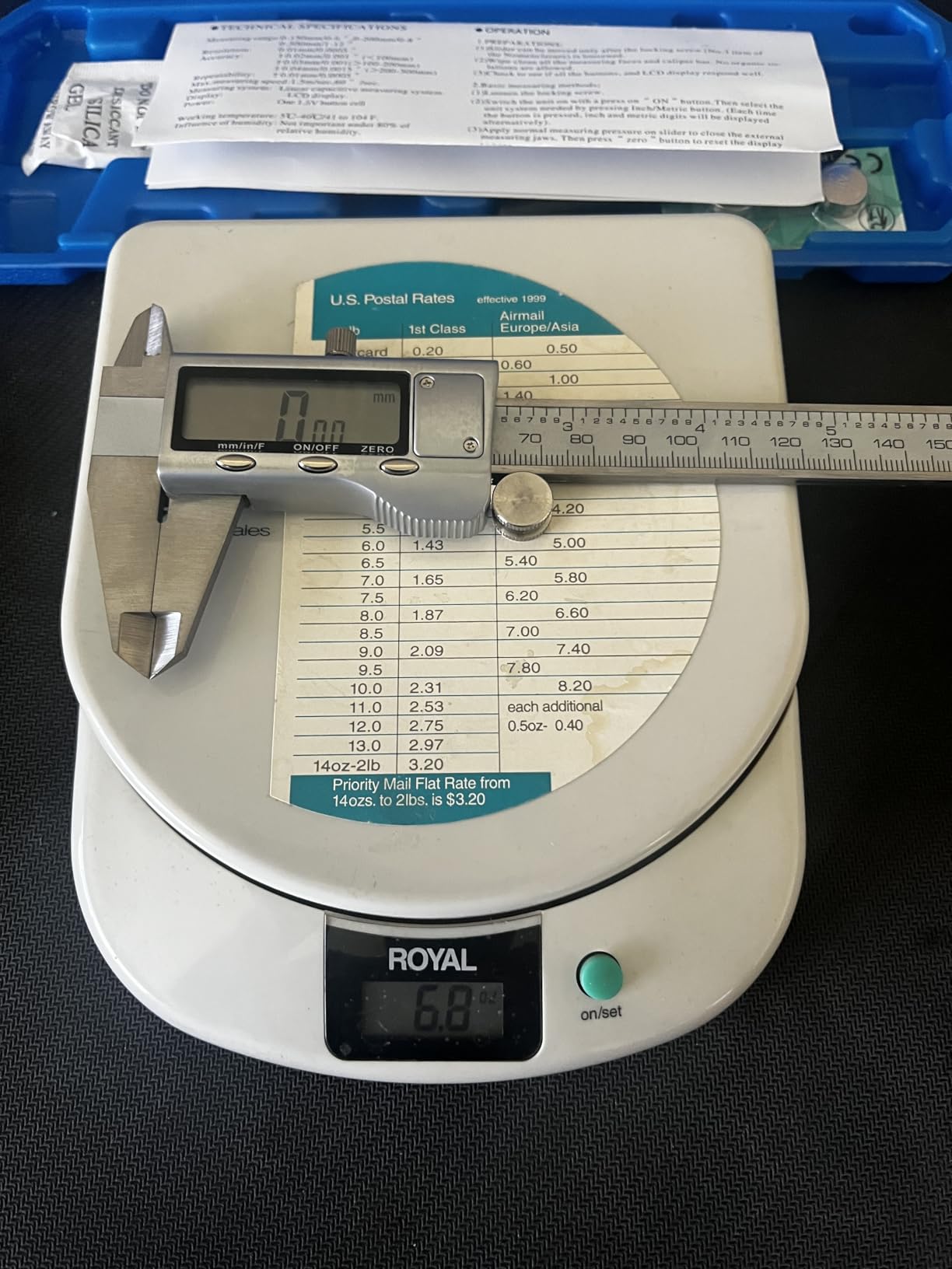 Digital Caliper Measuring Tool, Stainless Steel Vernier Caliper Digital Micrometer with Large LCD Screen, Easy Switch from Inch Metric Fraction, 6 Inch Caliper Tool for DIY/Household customer photo 2