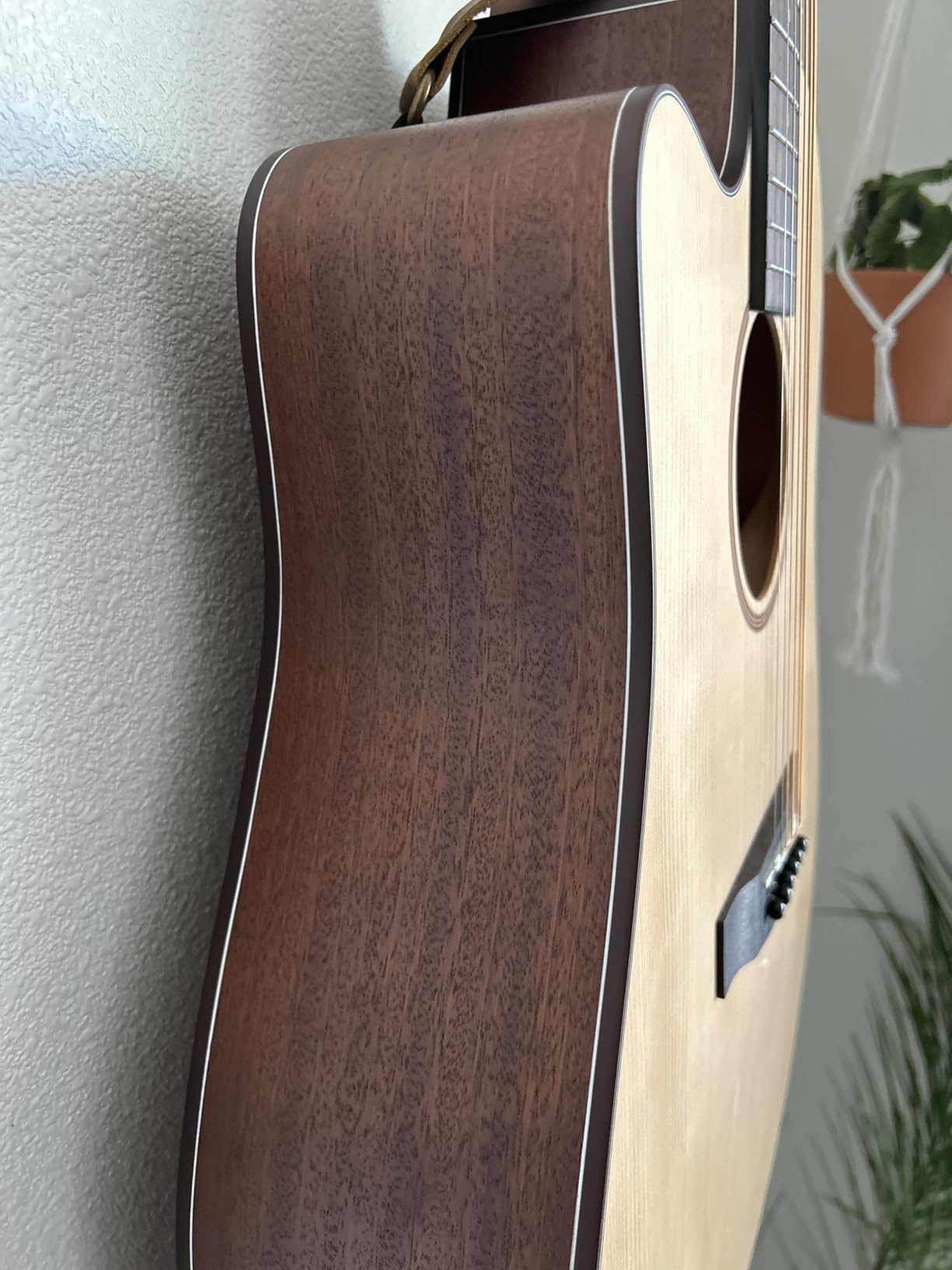 Donner 3/4 Acoustic Guitar Kit 36 Inch Dreadnought Acustica Guitarra Bundle for Beginner Adult Youth Travel With Steel String Spruce Wood Gig Bag Tuner Pickguard Right Hand customer photo 2