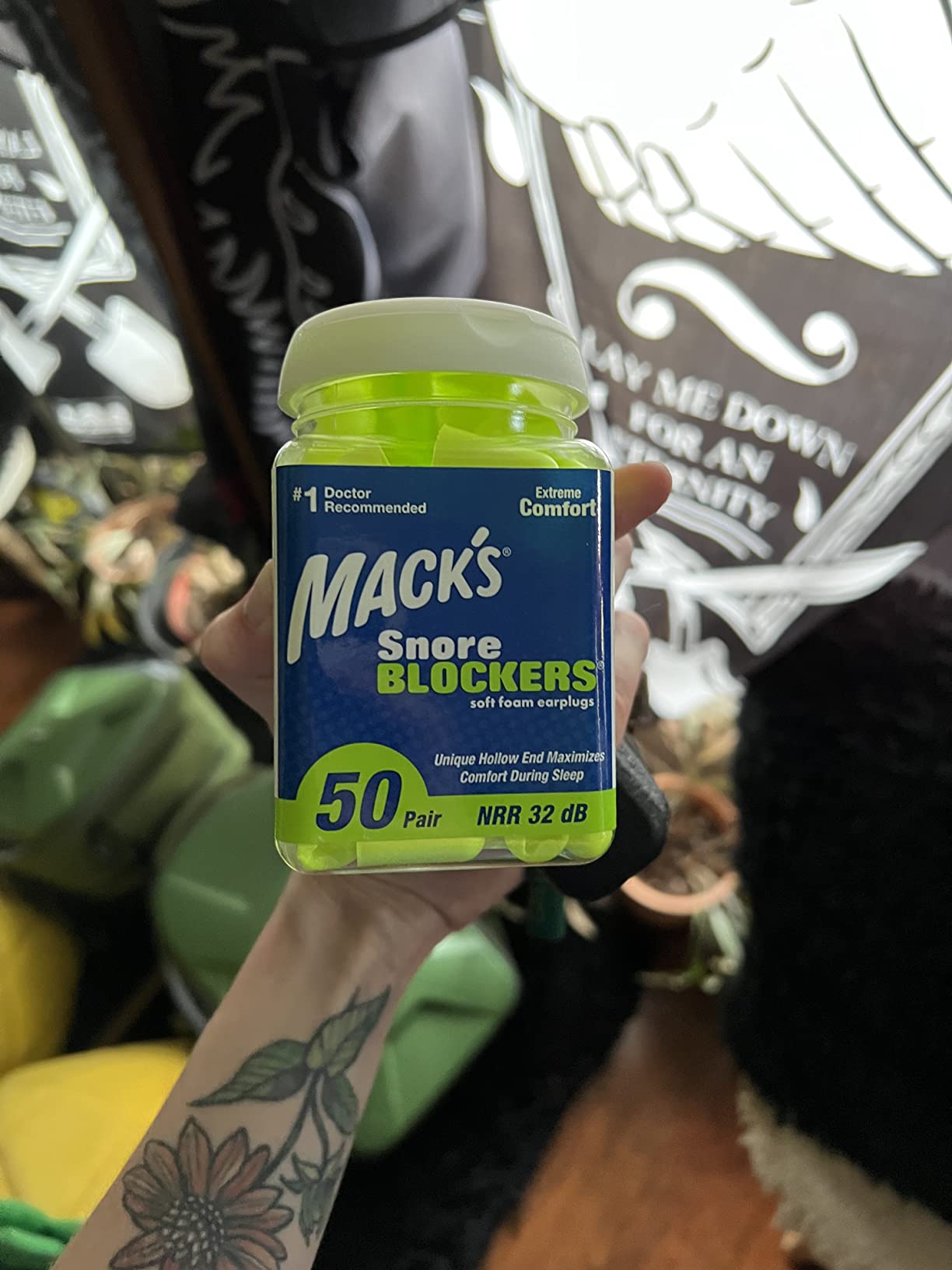 Mack's Snore Blockers Soft Foam Earplugs, 50 Pair - 32 dB High NRR, 37 dB SNR - Comfortable Ear Plugs for Sleeping, Snoring, Loud Noise and Travel customer photo 1