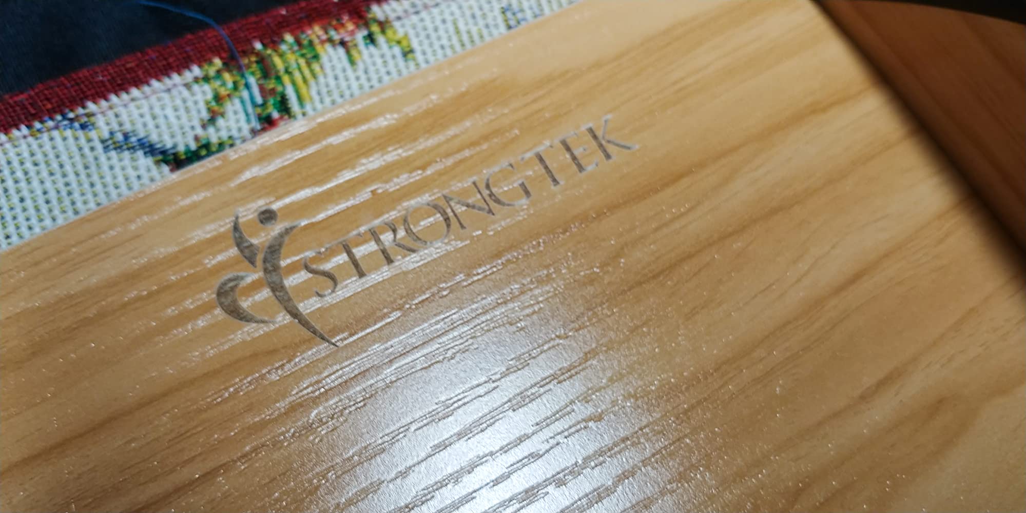 StrongTek Professional Wooden Balance Board, Rocker Board, Wood Standing Desk Accessory, Balancing Board for Under Desk, Anti Slip Roller, Core Strength, Stability, Office Wobble Boards customer photo 2