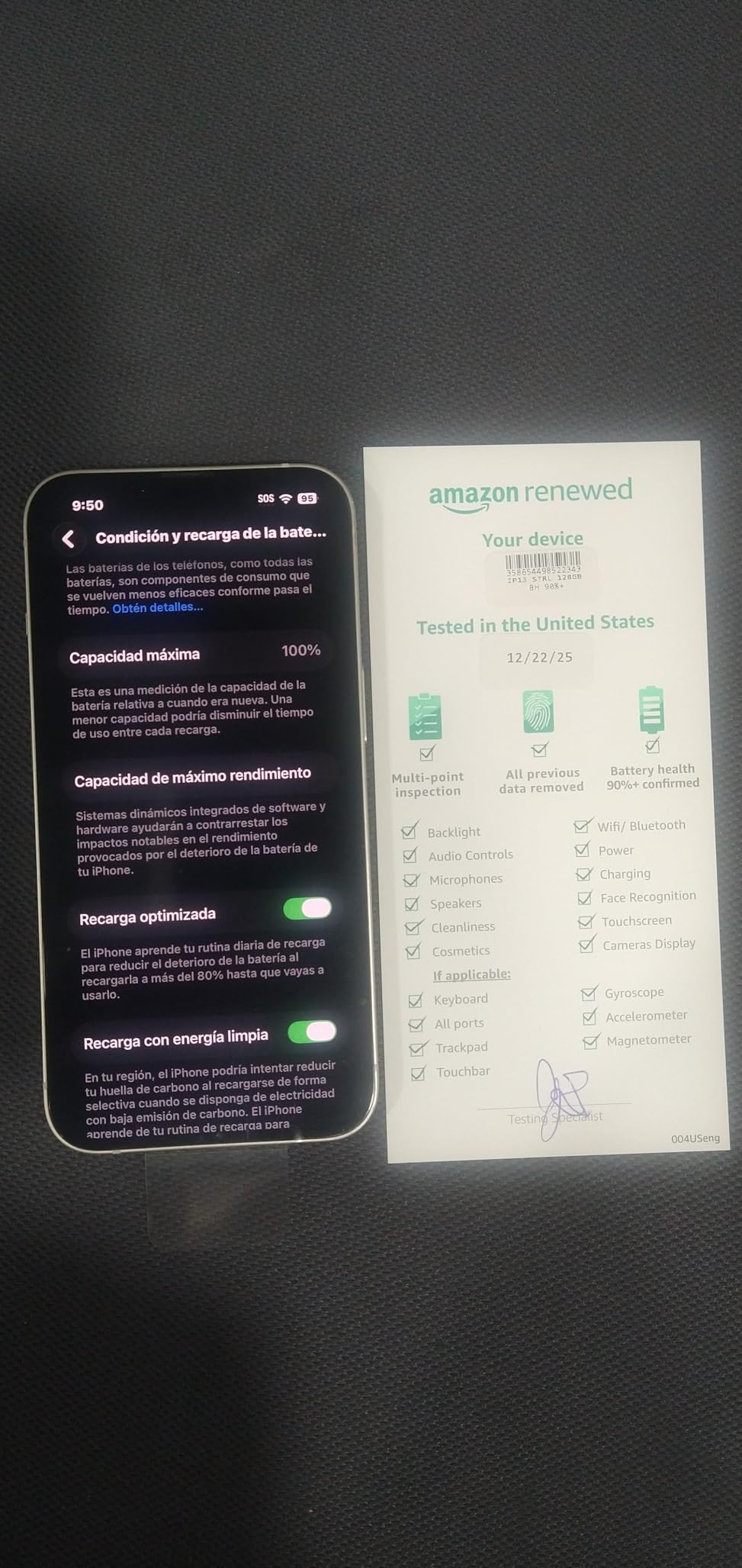 Apple iPhone 13, 128GB, Blue - Unlocked (Renewed) customer photo 1