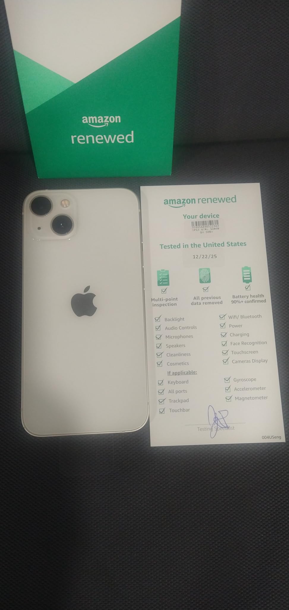 Apple iPhone 13, 128GB, Blue - Unlocked (Renewed) customer photo 2