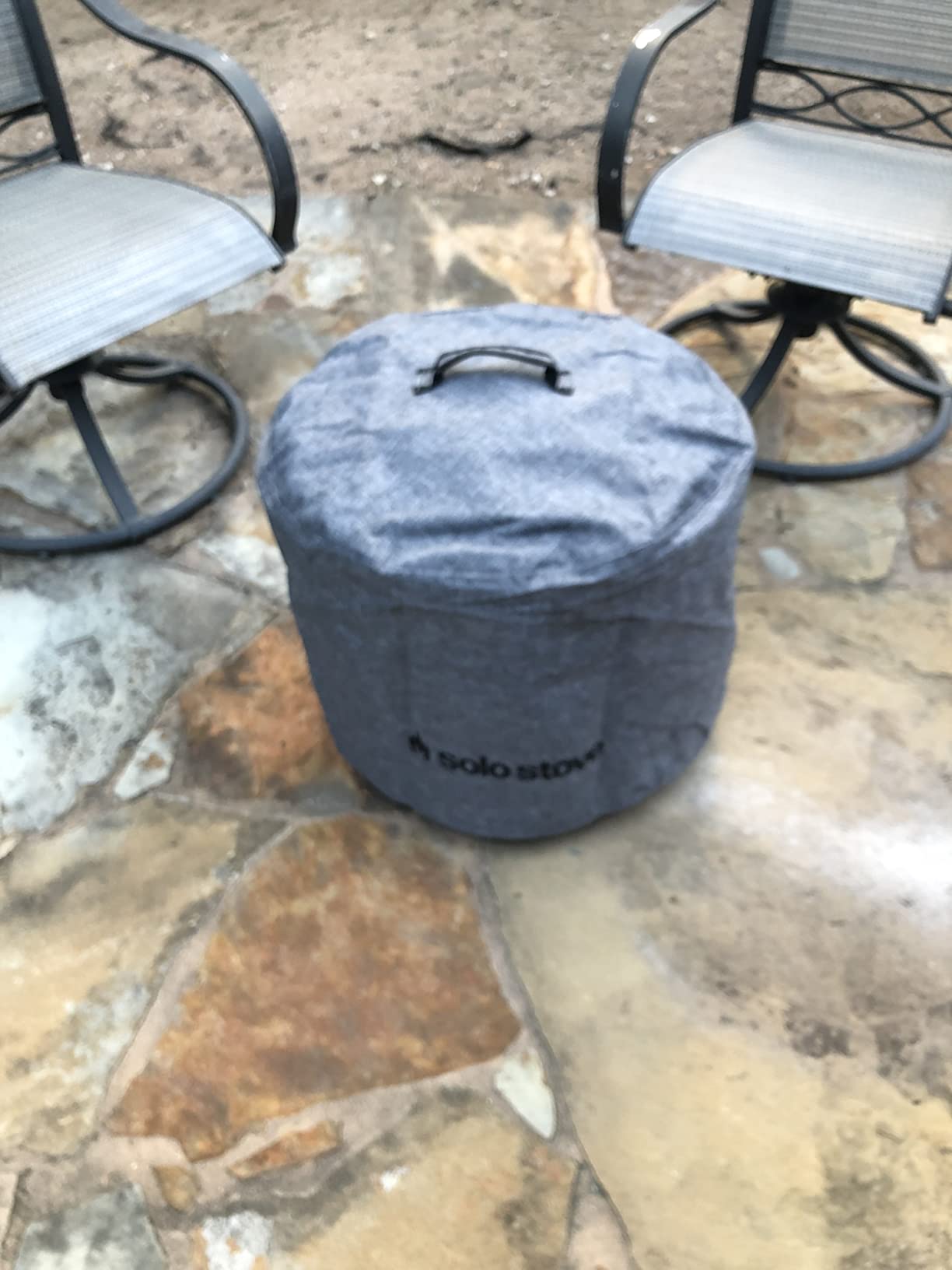 Solo Stove Bonfire Shelter - Weather-Resistant Round Cover for Solo Stove Bonfire Fire Pit and Accessories - PVC-Coated Polyester with Aluminum Reinforcement - Waterproof Year-Round Protection customer photo 2