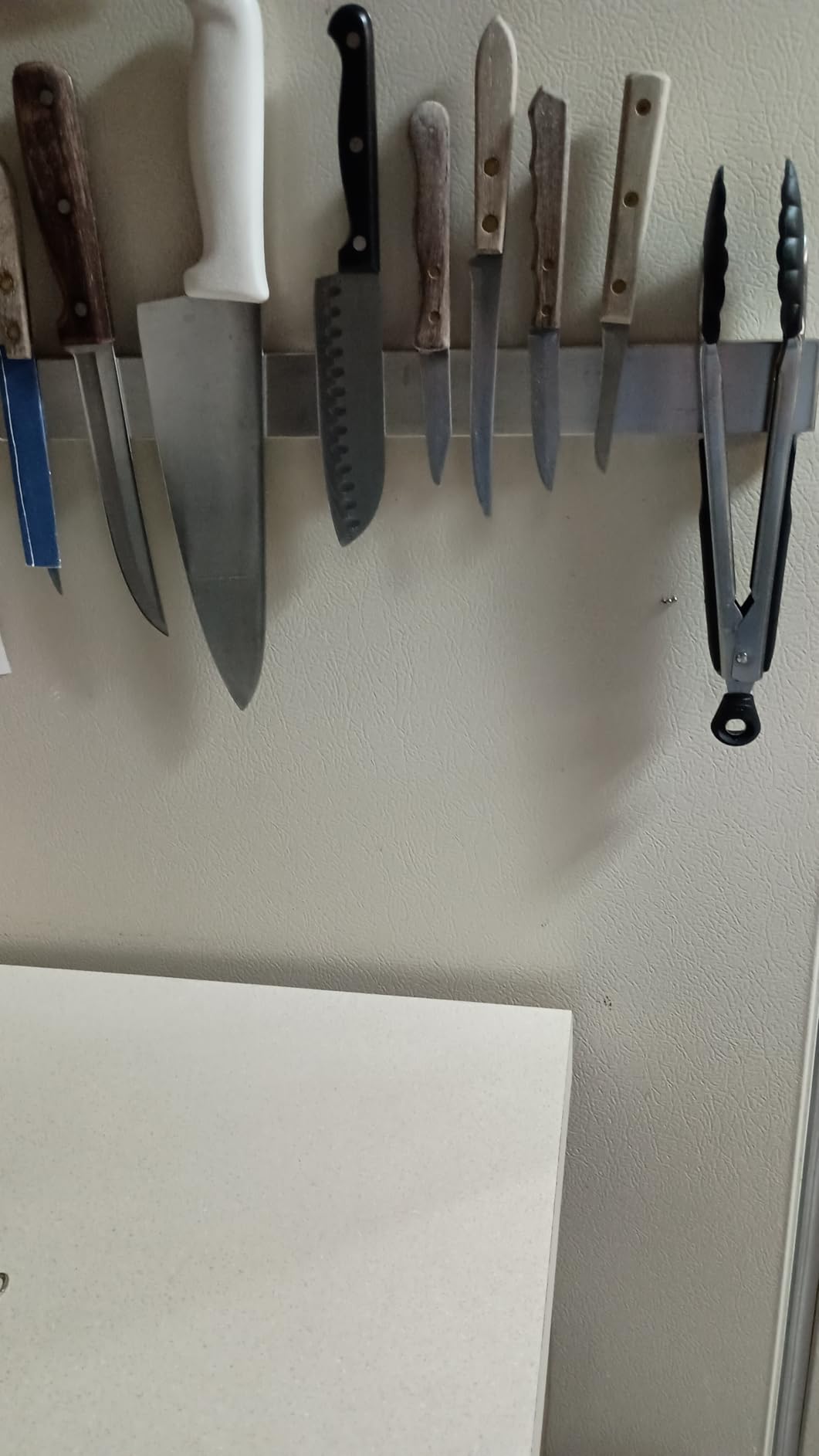 Premium Magnetic Knife Holder for Refrigerator - 16 Inch Professional Double Sided Magnetic Knife Strip for Fridge - Stainless Steel Magnetic Knife Holder for Wall Self Adhesive customer photo 1