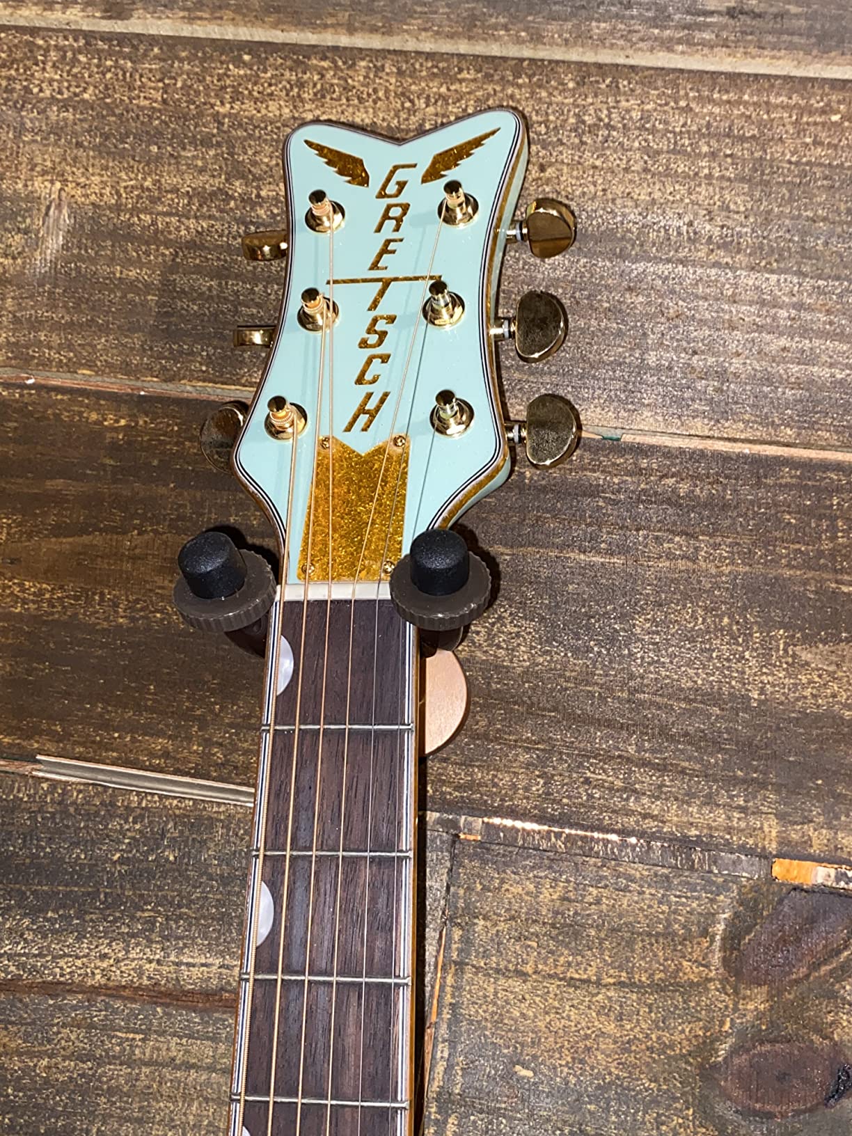 Gretsch G5021E Rancher Penguin Parlor Acoustic-electric Guitar - Mint Metallic customer photo 1