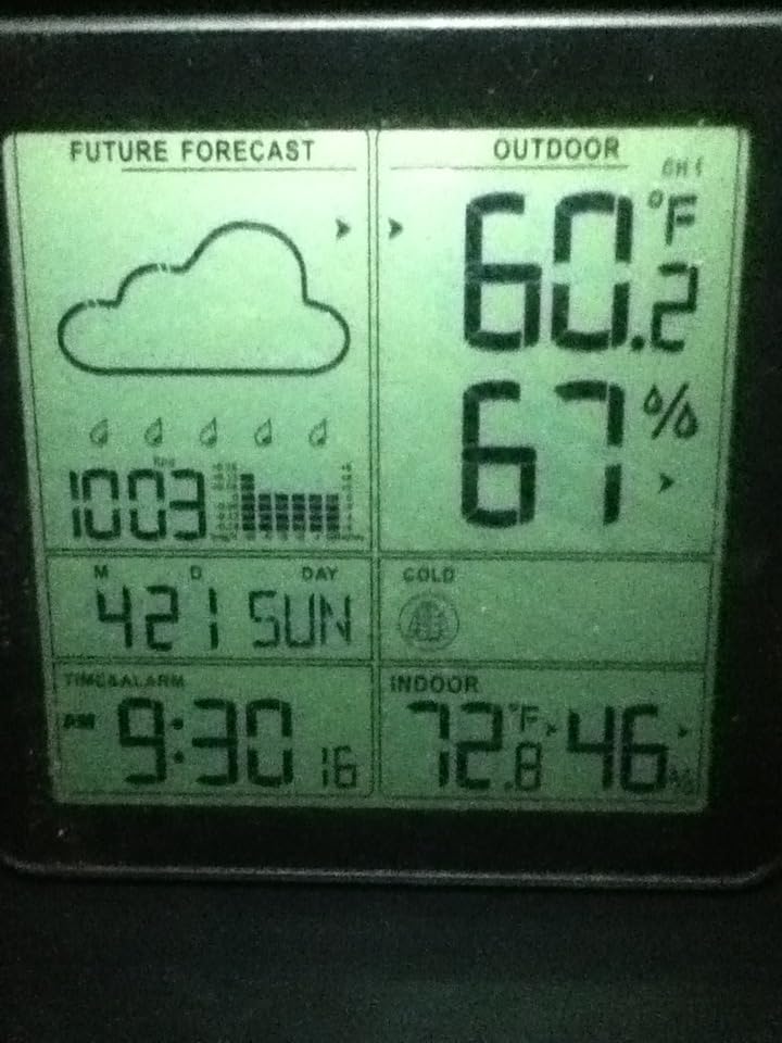 Wittime Weather Station Indoor Outdoor Thermometer Wireless Battery Powered, Atomic Clock with Indoor Outdoor Temperature Weather Clock, Dew Mold Heat Index 2180 customer photo 2
