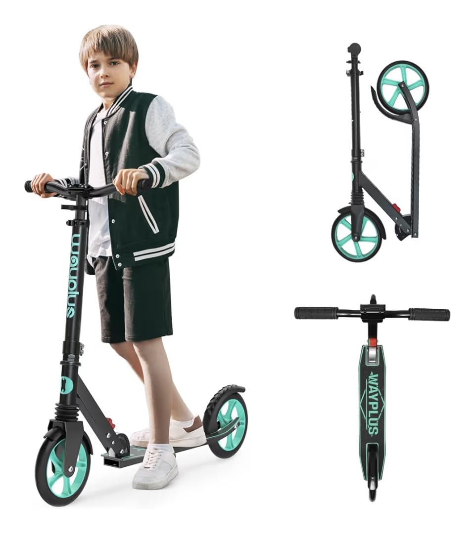 WAYPLUS KS1 Kick Scooter for Ages 6+, Kid, Teens & Adults. Max Load 240 LBS. Foldable, Lightweight, 8IN Big Wheels, 4 Adjustable Levels. Bearing ABEC9 customer photo 2
