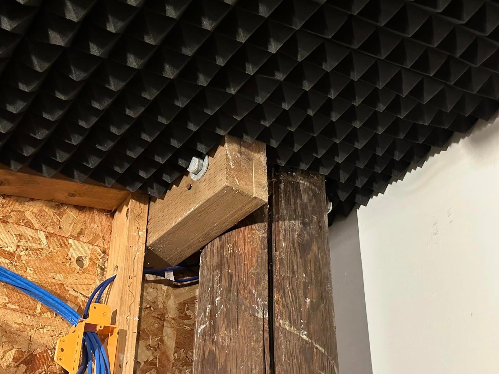 36 Pack AUSLET Acoustic Panels 12 x 12 x 2 Inches, Pyramid Sound Proof Foam Panels for Wall, High Density Black Acoustic Foam Panels, Soundproof Wall Panels customer photo 1