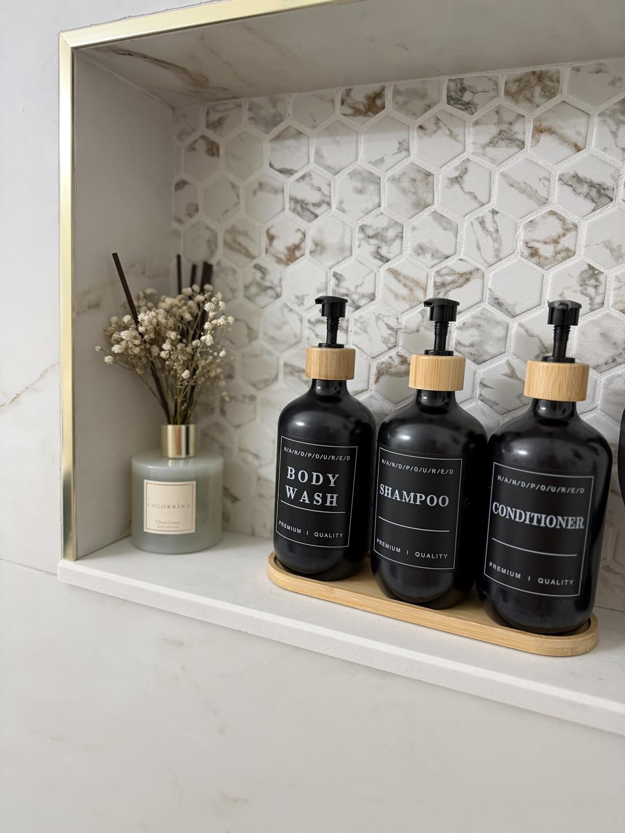 Cocorrína Reed Diffuser Set, Clean Linen 6.7 fl oz Scented Diffuser with Sticks Home Fragrance Reed Diffuser for Bathroom Shelf Decor customer photo 1