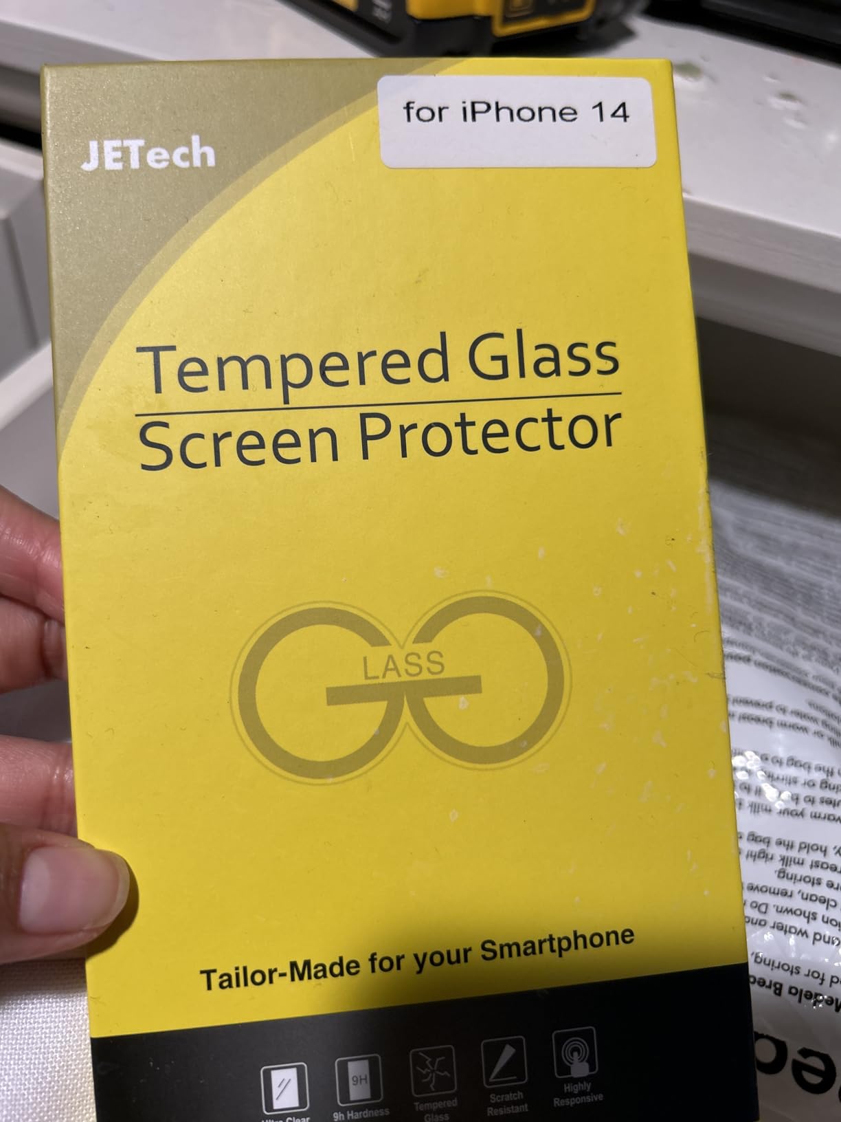 JETech Full Coverage Screen Protector for iPhone 17e (2026) / iPhone 16e / iPhone 13/13 Pro, Tempered Glass Film with Easy Installation Tool, Case-Friendly, HD Clear, 6.1-Inch Display, 3-Pack customer photo 2