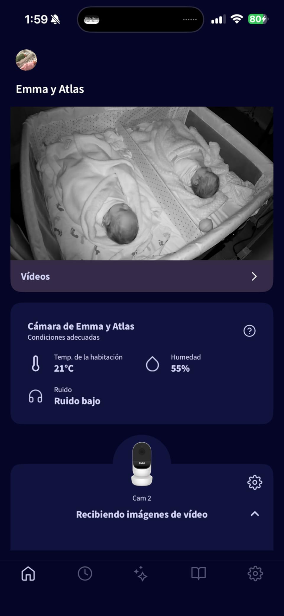 Owlet Cam 2 (Gen 2) Smart Baby Monitor - HD Video Camera with Night Vision, 4X Zoom & Wide-Angle View, Two-Way Talk, Sound & Motion Alerts, Temp & Humidity Sensor, Encrypted WiFi customer photo 2