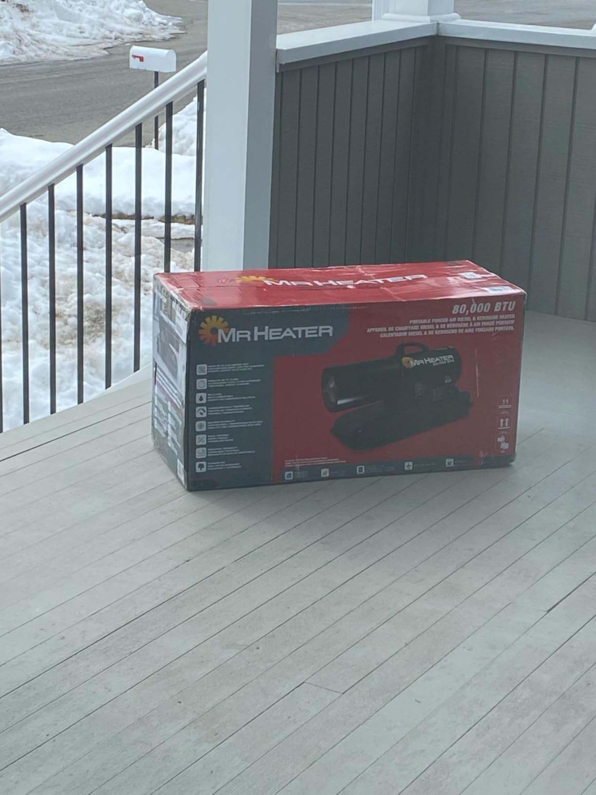Mr. Heater 80,000 BTU Forced Air Kerosene Heater Black customer photo 1