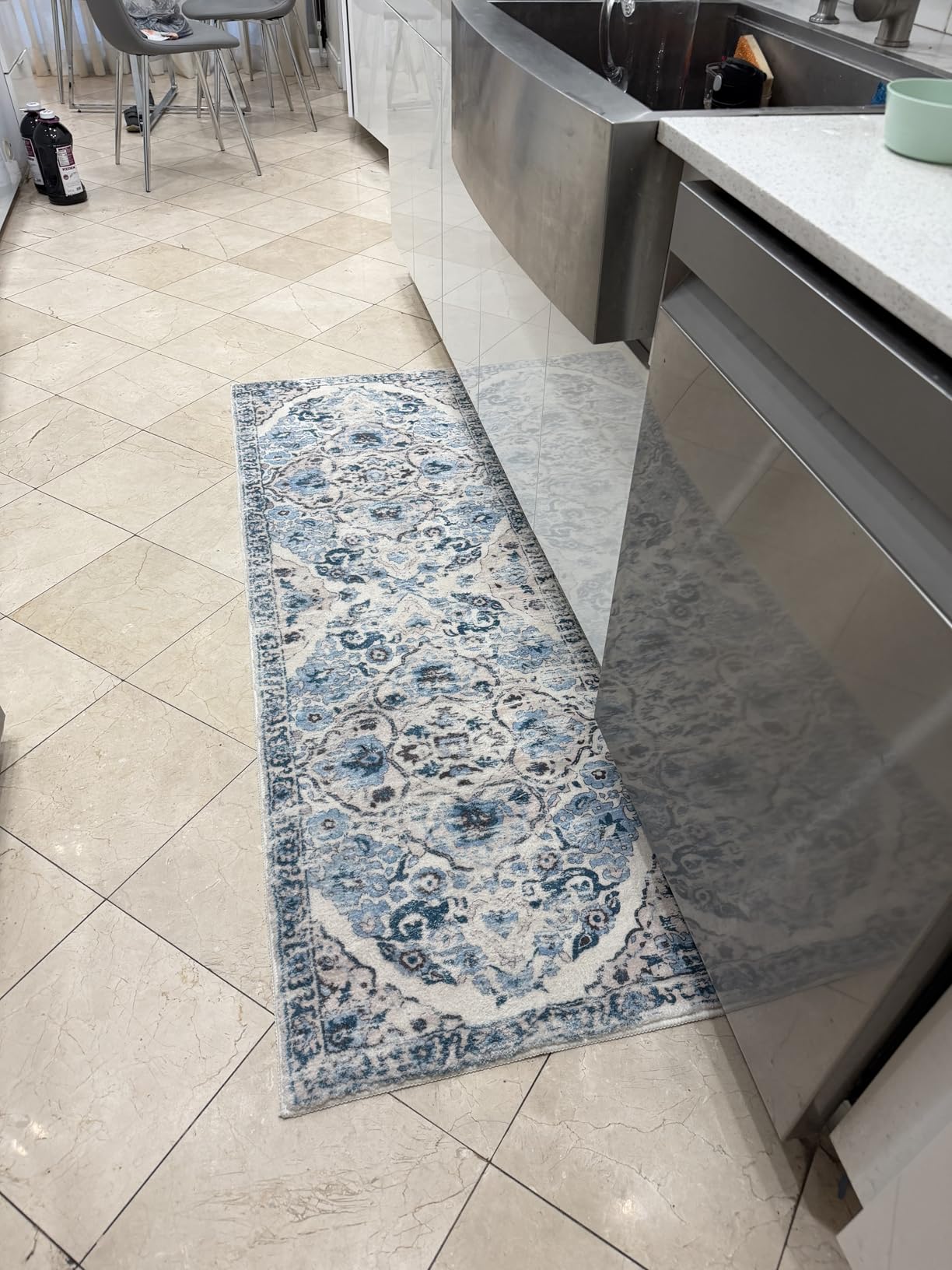 HEBE Hallway Runner Rug 2'x6', Washable Non Slip Kitchen Rug Runner customer photo 2