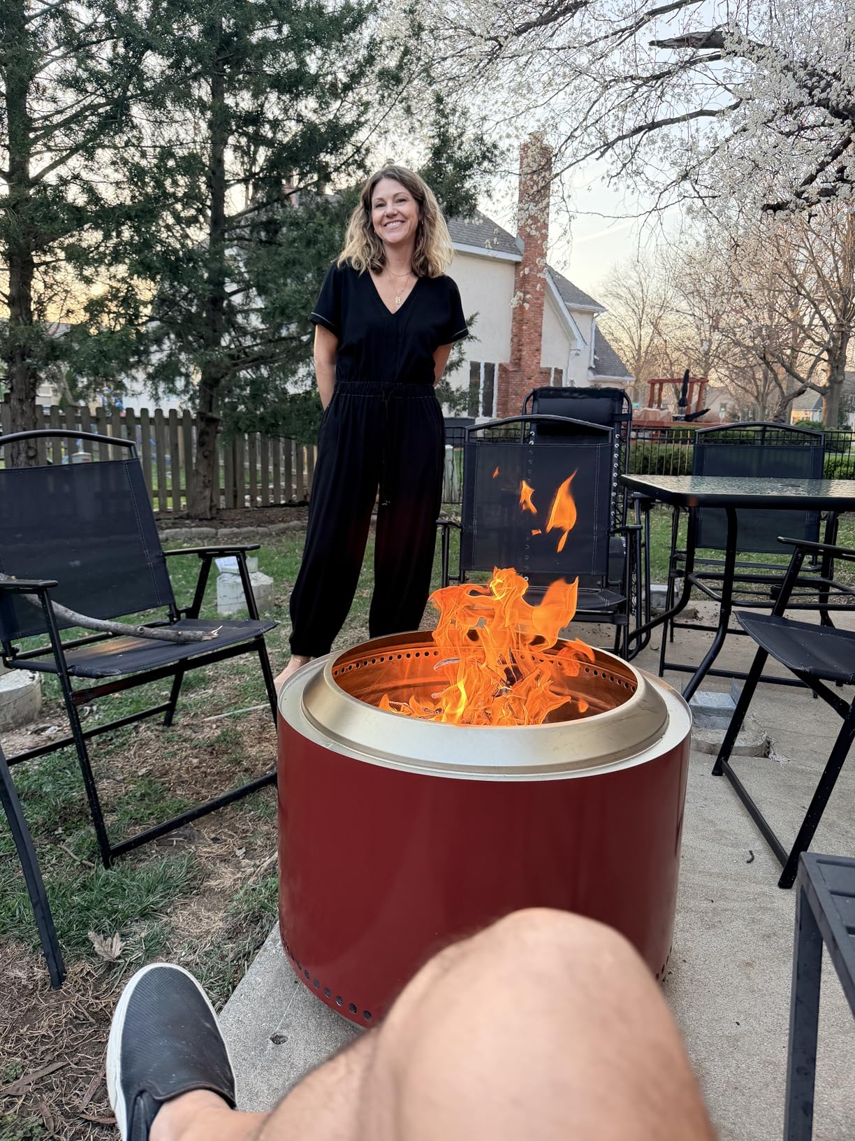 Solo Stove Yukon 27 Inch Smokeless Fire Pit with Removable Ash Pan - Wood Burning Portable Stainless Steel Outdoor Fireplace, Stainless Steel, Ideal for 6 or More People, 38 lbs customer photo 2