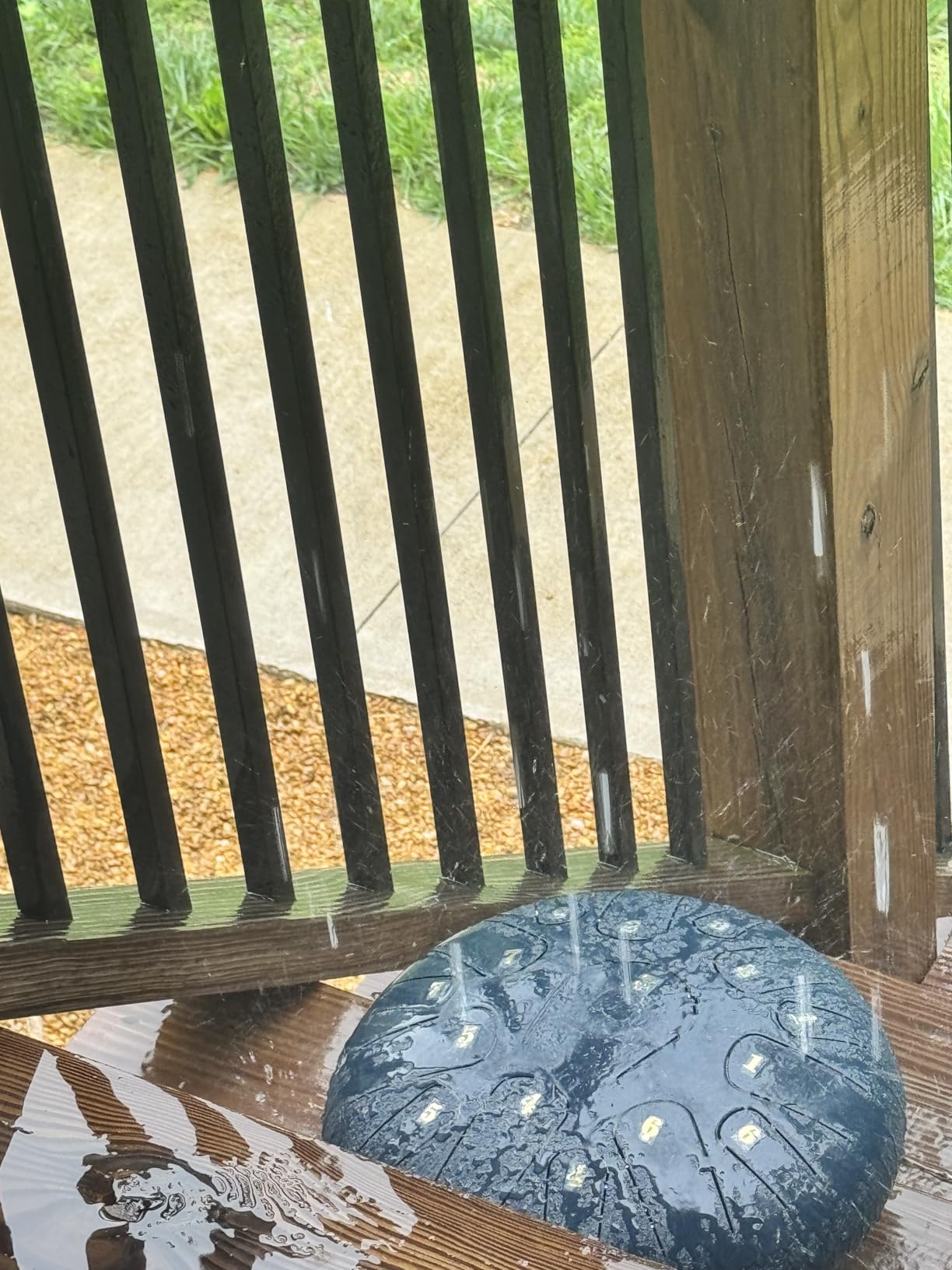 Rain Drum for Outside Garden, Steel Tongue Drum 12 Inches 15 Notes Musical Instruments, Handpan Drum Percussion Instrument, with Soft Bag, Music Book, 2 Mallets, for Meditation or Yoga (Navy Blue) customer photo 1