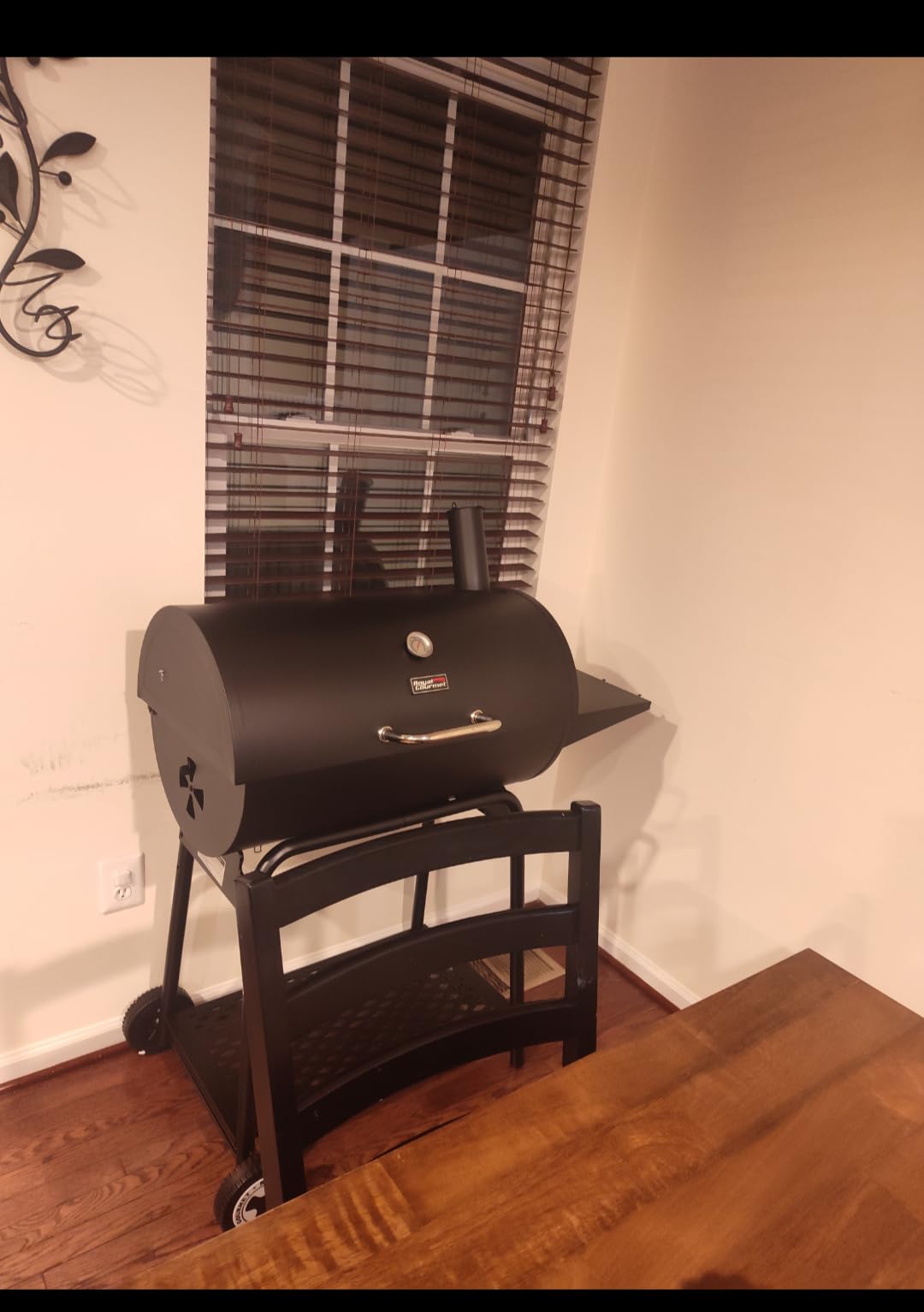 Royal Gourmet CC1830 28 Inch Barrel Charcoal Grill, Side Table customer photo 1