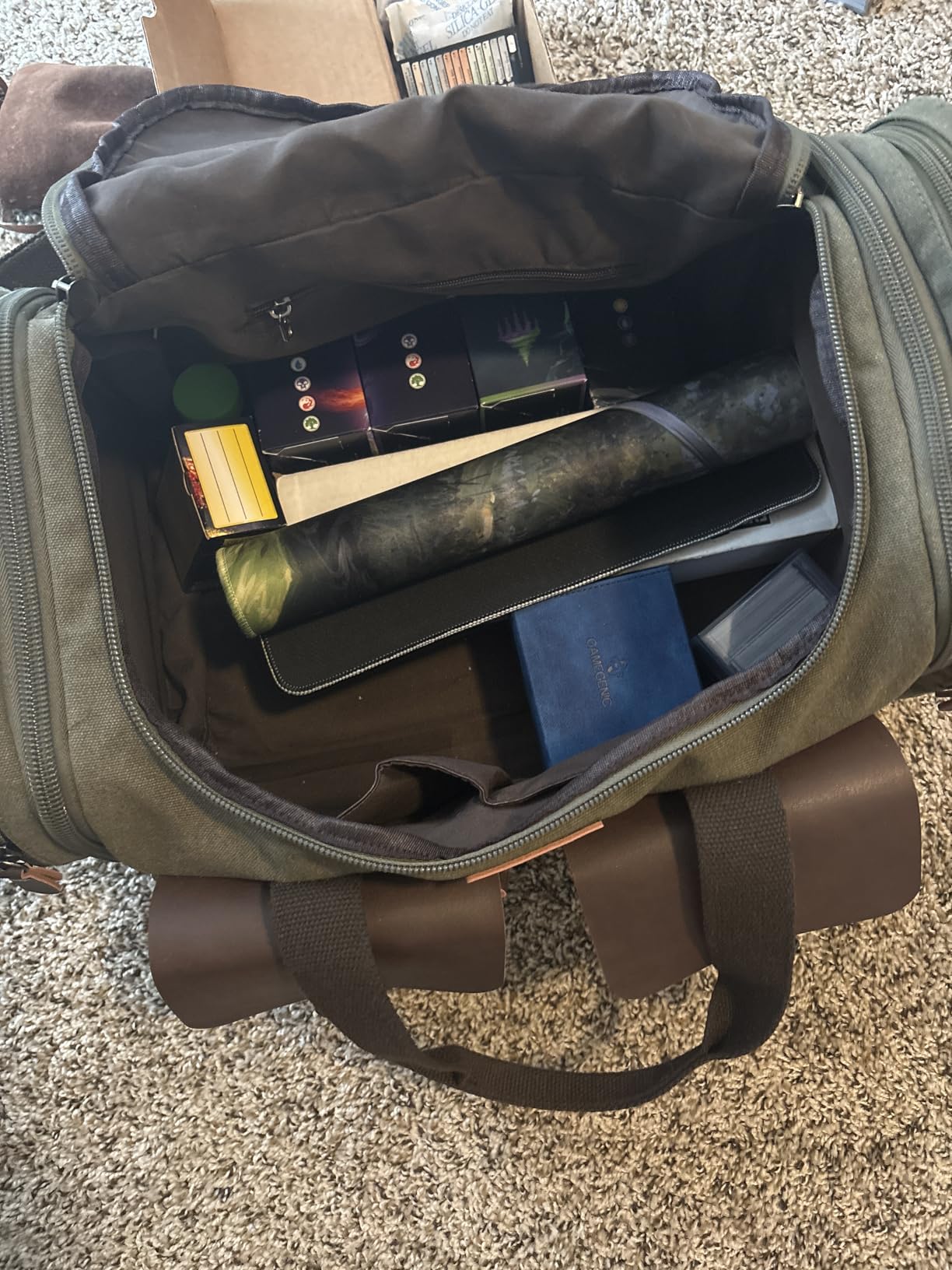 Wildroad Waxed Canvas Duffle Bag - 50L Waterproof Weekender Overnight Travel Bag customer photo 1
