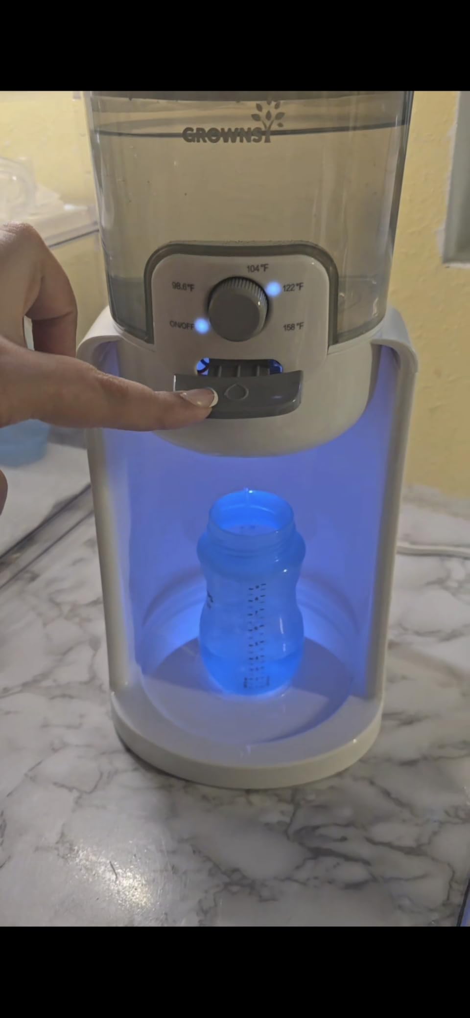 GROWNSY Instant Baby Bottle Warmer, Precise 4 Temperatures Control, Night Light, Midnight Feeding, Warm Water Dispenser for Formula in Seconds, 72H Smart Thermostat, Easy Keep Warm customer photo 2