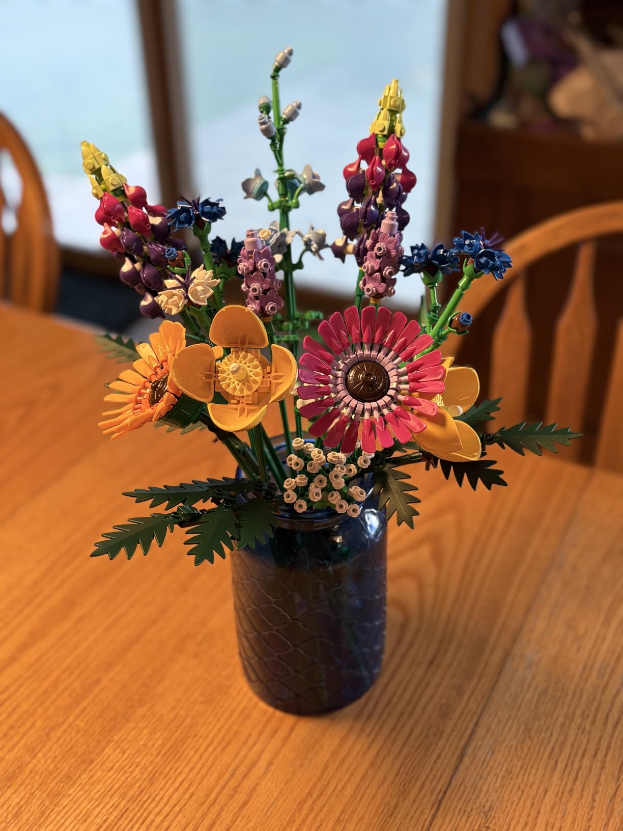 LEGO Botanicals Artificial Wildflower Bouquet - Fake Indoor Flowers Building Set for Home, Kitchen, Desk Decoration, Adults Ages 18+ - Gift for Birthdays - 10313 customer photo 2