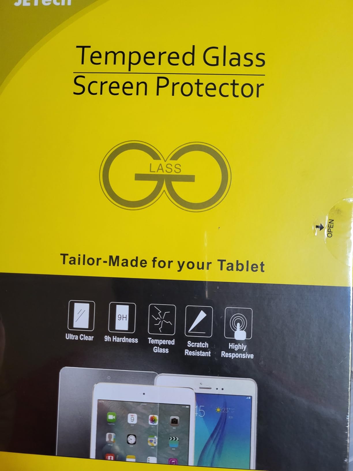 JETech Screen Protector for iPad (A16) 11th/10th Generation (2025/2022), 9H Tempered Glass Film, HD Clear, 2-Pack customer photo 2