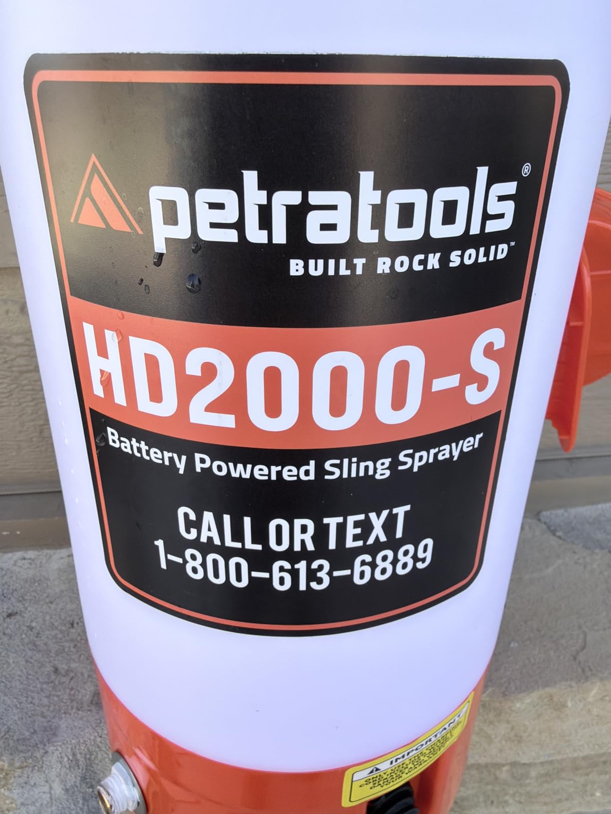 PetraTools HD2000-S 2 Gallon Battery Powered Garden Sprayer, 2 Hour Runtime | Weed Sprayer w/ 4 Ft Hose, Extendable Wand, 2 Nozzles customer photo 2