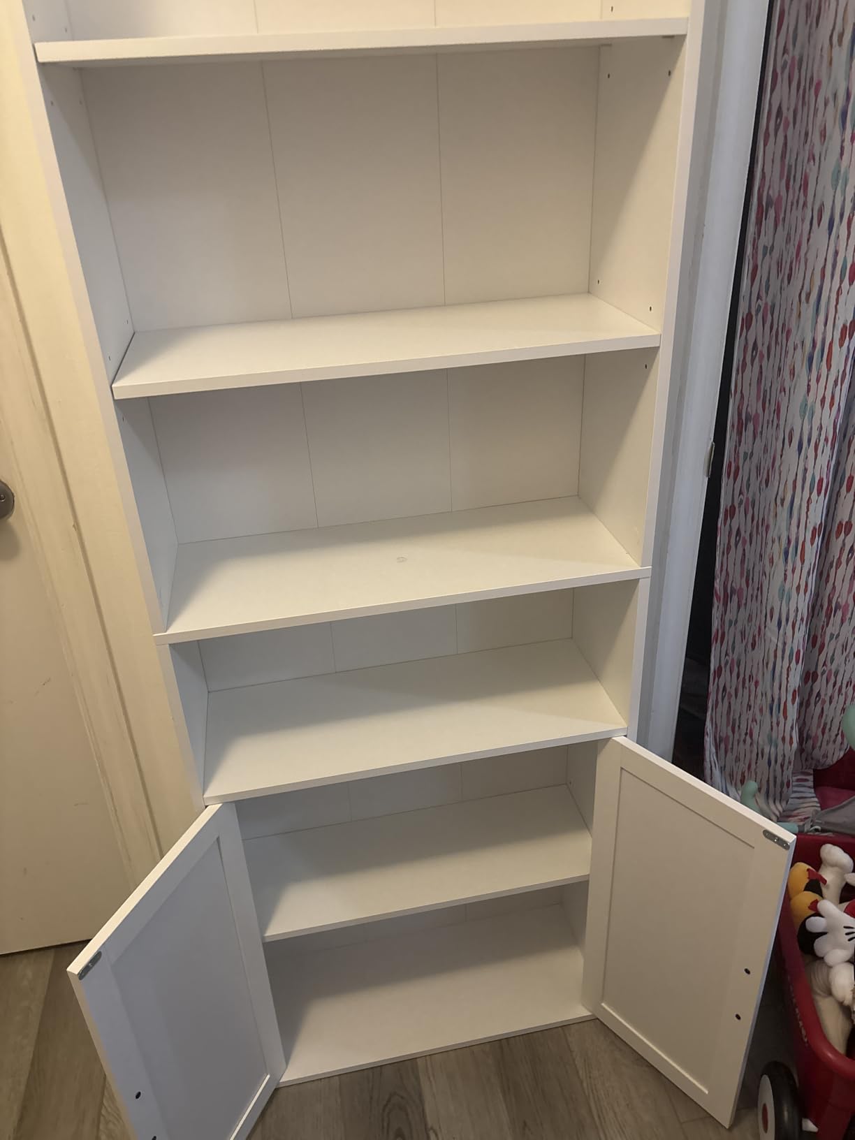 VASAGLE CUSTOS Collection - Bookshelf, 5-Tier Bookcase, Book Shelf, Open Storage Shelf, 9.4 x 23.6 x 52.5 Inches, for Living Room, Home Office, Dining Room, Cloud White ULBC165T14 customer photo 2