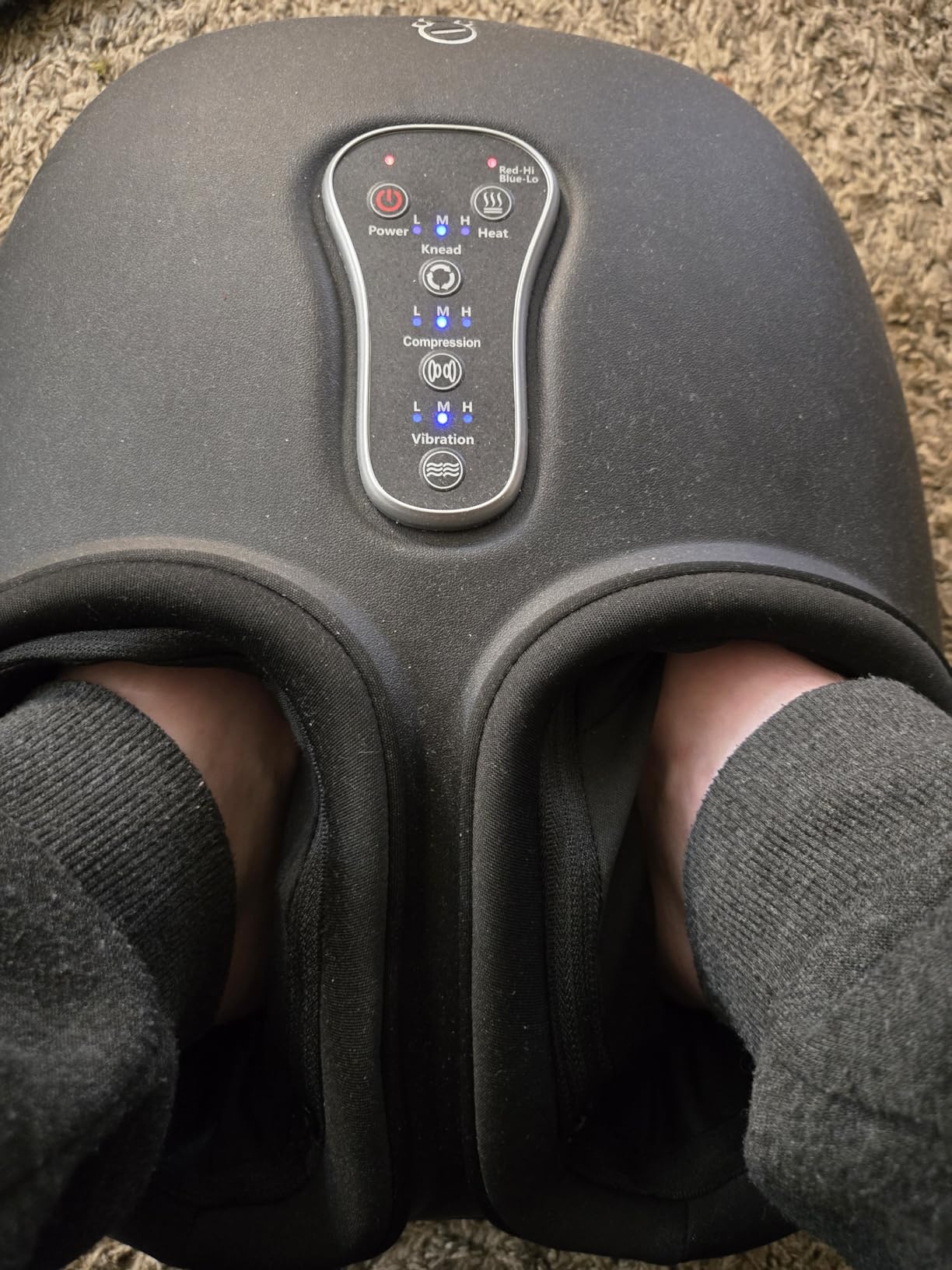 COMFIER 2026 Shiatsu Foot Massager with Fast Heat, Kneading Rolling Compression, Extra Vibration, FSA Eligible HSA Store, Plantar Fasciitis,Neuropathy Pain, Bigger Size 13IN, Gift for Men,Women customer photo 2