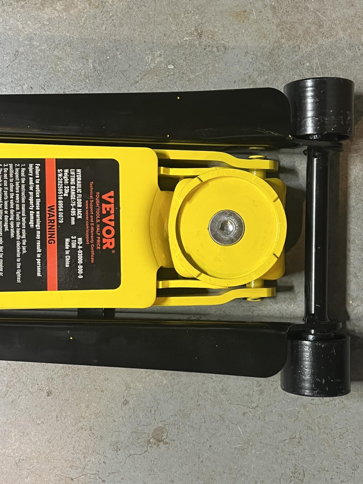 VEVOR 3 Ton Low Profile Floor Jack | Heavy-Duty Racing, Dual Pistons Quick Lift Pump, Lifting Range 3.35
