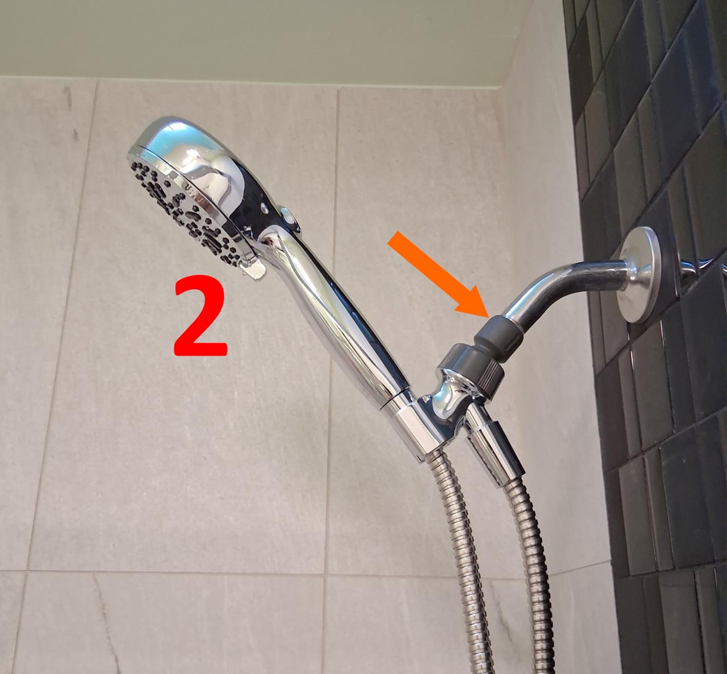 Delta Faucet ProClean Chrome Shower Head with Handheld, High Pressure Spray, 6 Spray Settings, Chrome 75740 customer photo 1