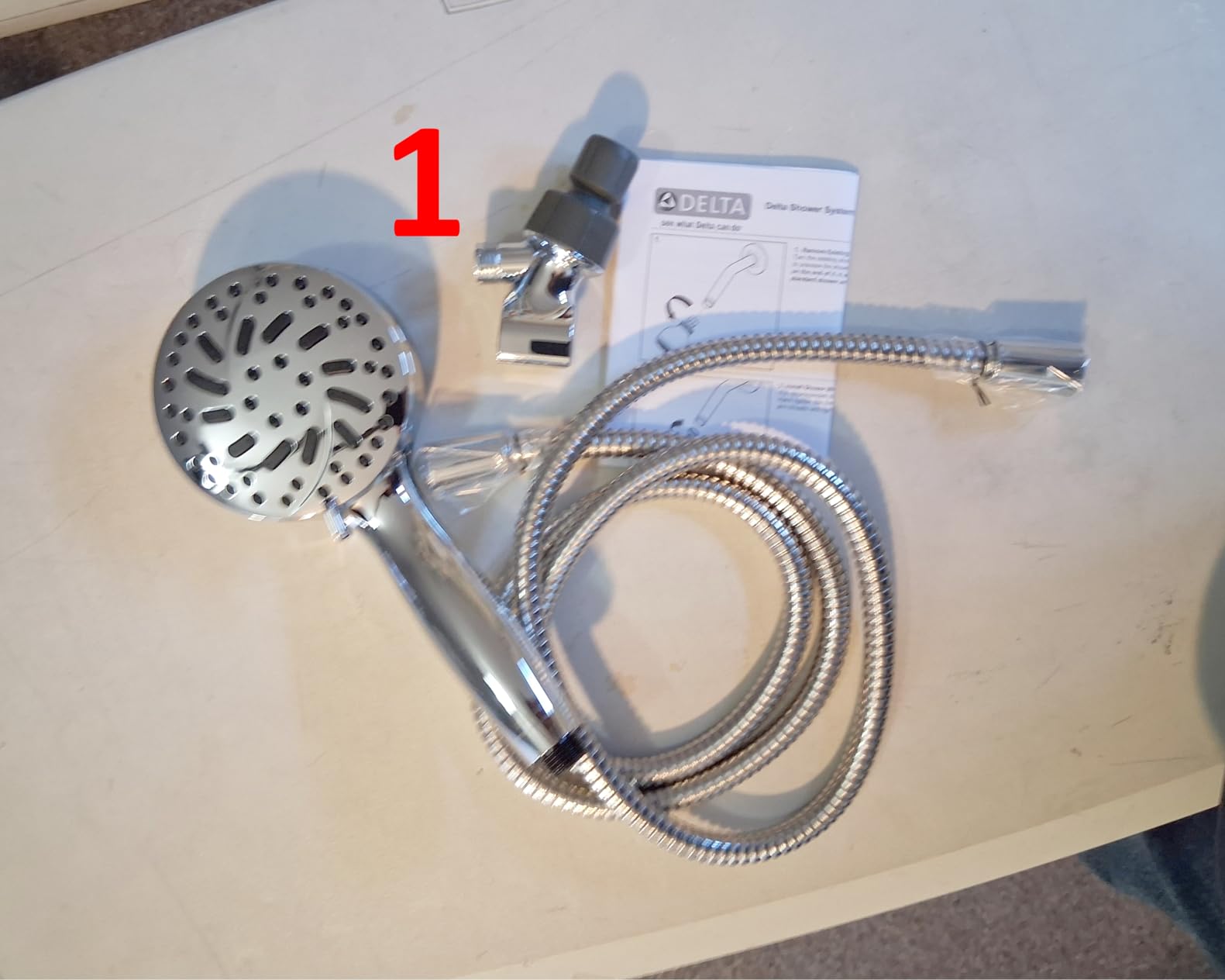 Delta Faucet ProClean Chrome Shower Head with Handheld, High Pressure Spray, 6 Spray Settings, Chrome 75740 customer photo 2