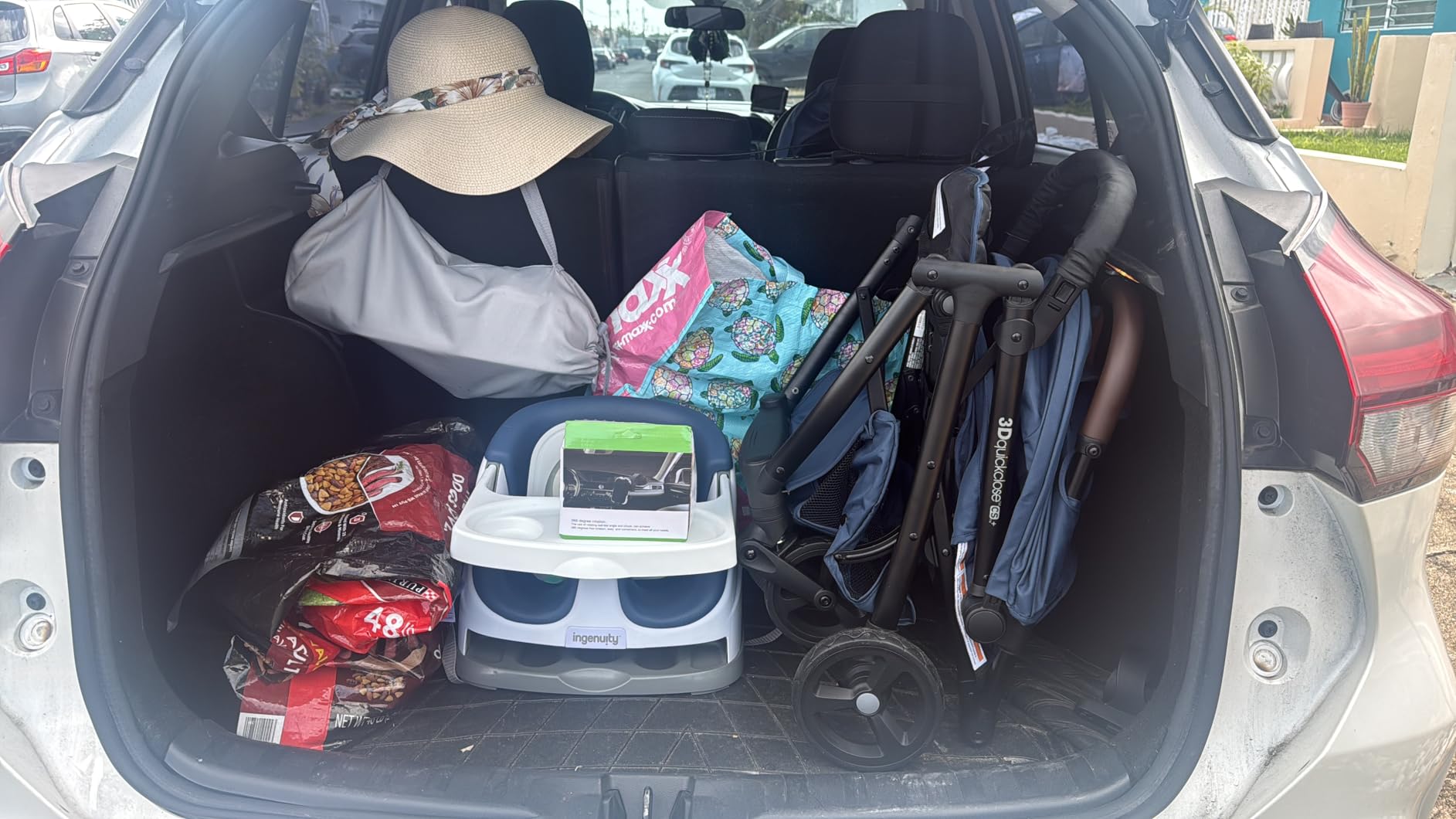 Ingenuity 3Dquickclose CS+ Compact Fold Stroller - Lightweight Stroller with Oversized Canopy, Extra-Large Storage and Compact Fold, Gray customer photo 2