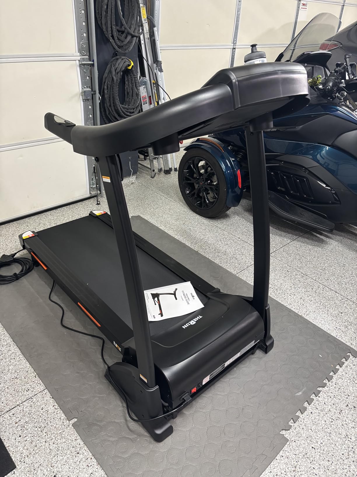 THERUN Incline Treadmill, Treadmills for Running and Walking, 300 lbs Weight Capacity Folding Treadmill with 0-15% Auto Incline, Wide Belt, 3.5 HP, App, Heart Rate customer photo 1