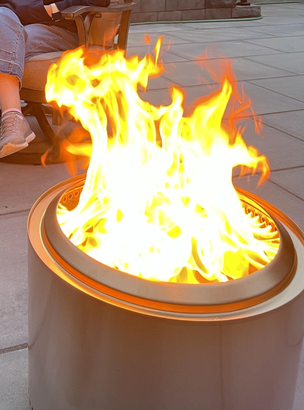 Solo Stove Bonfire Pellet Adapter | Accessory for Outdoor Fire Pit Bonfire, Extension for Burning Pellets, Safe Burning, Stainless Steel, Diameter: 17.3 in customer photo 1