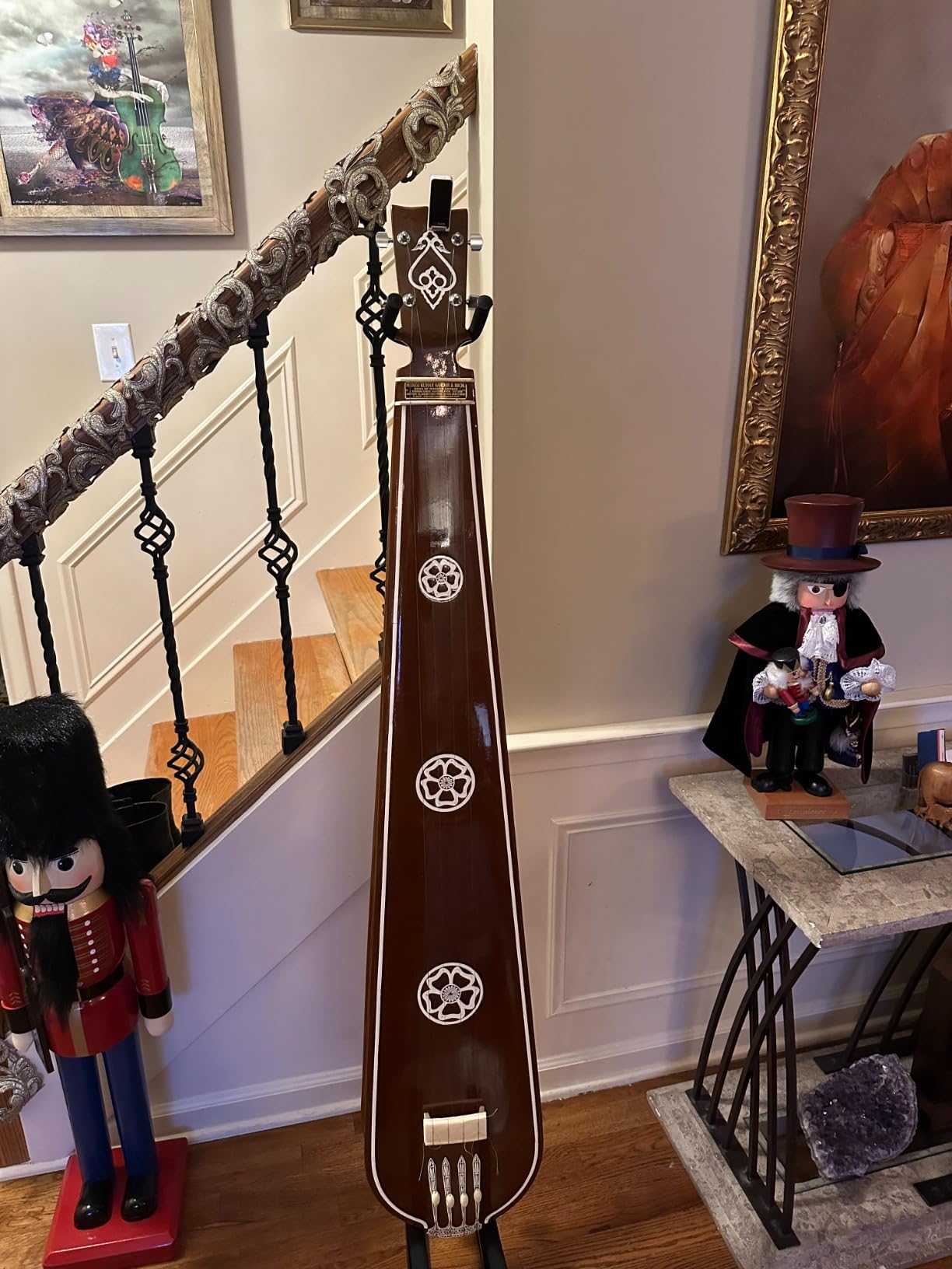 EASTROCK Double Bass Stand - Sturdy and Portable for Upright Bass, Violin, Cello, Fiddle, and Contrabass customer photo 1