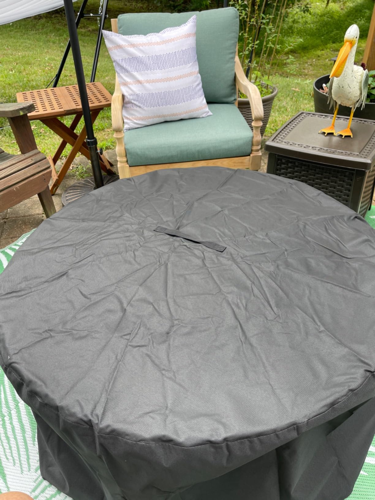 Fire Pit Cover for Solo Stove - Surround Tabletop Shelter, Elevation for Ranger & Bonfire Fire Pits, Black, 44