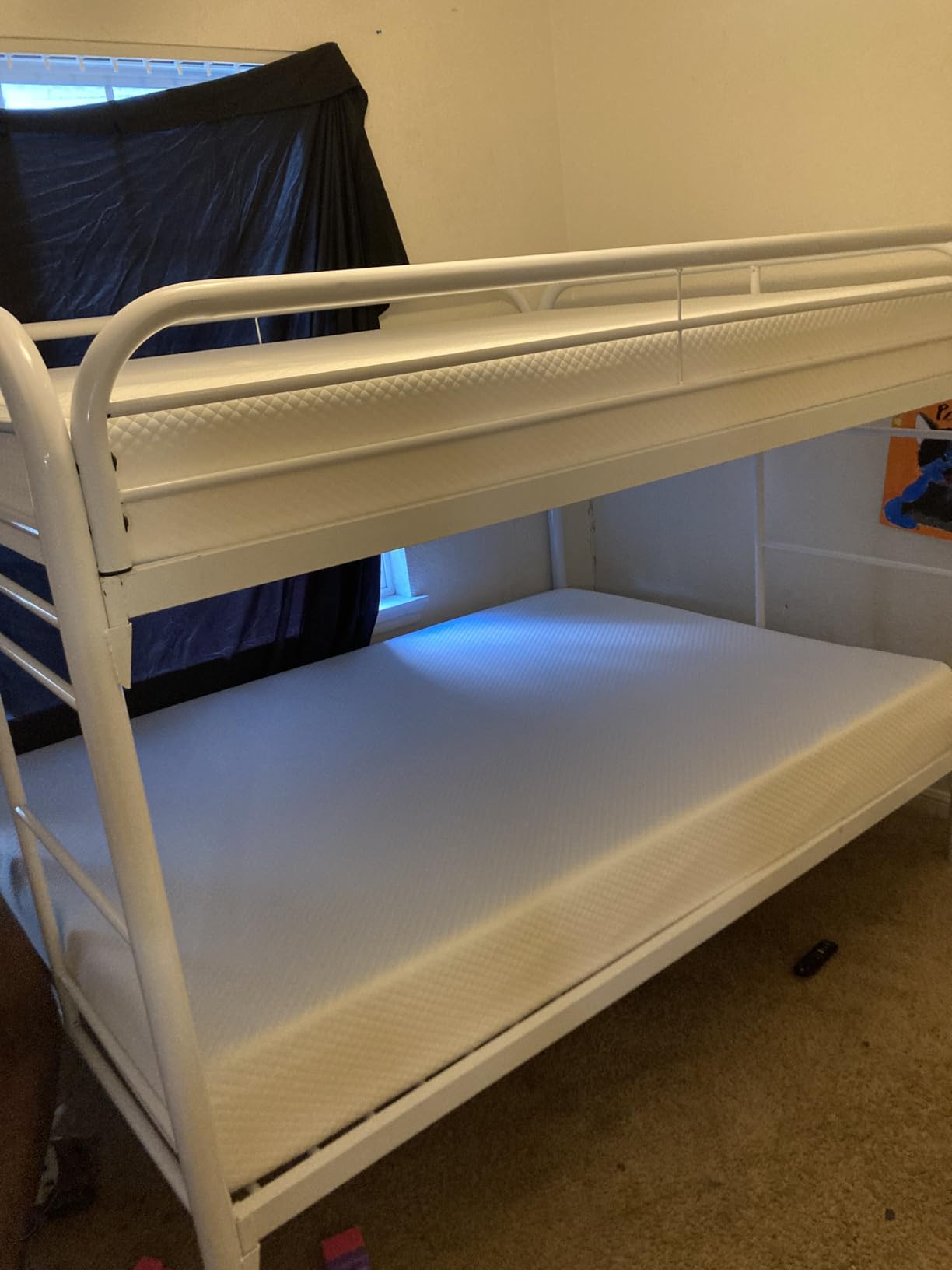 PayLessHere | 5 Inch Twin Mattress | Medium Firm Base Foam Mattress | Removable Washable Zipper Cover | Breathable & Comfortable | White | Bed in a Box | CertiPUR-US Certified customer photo 2