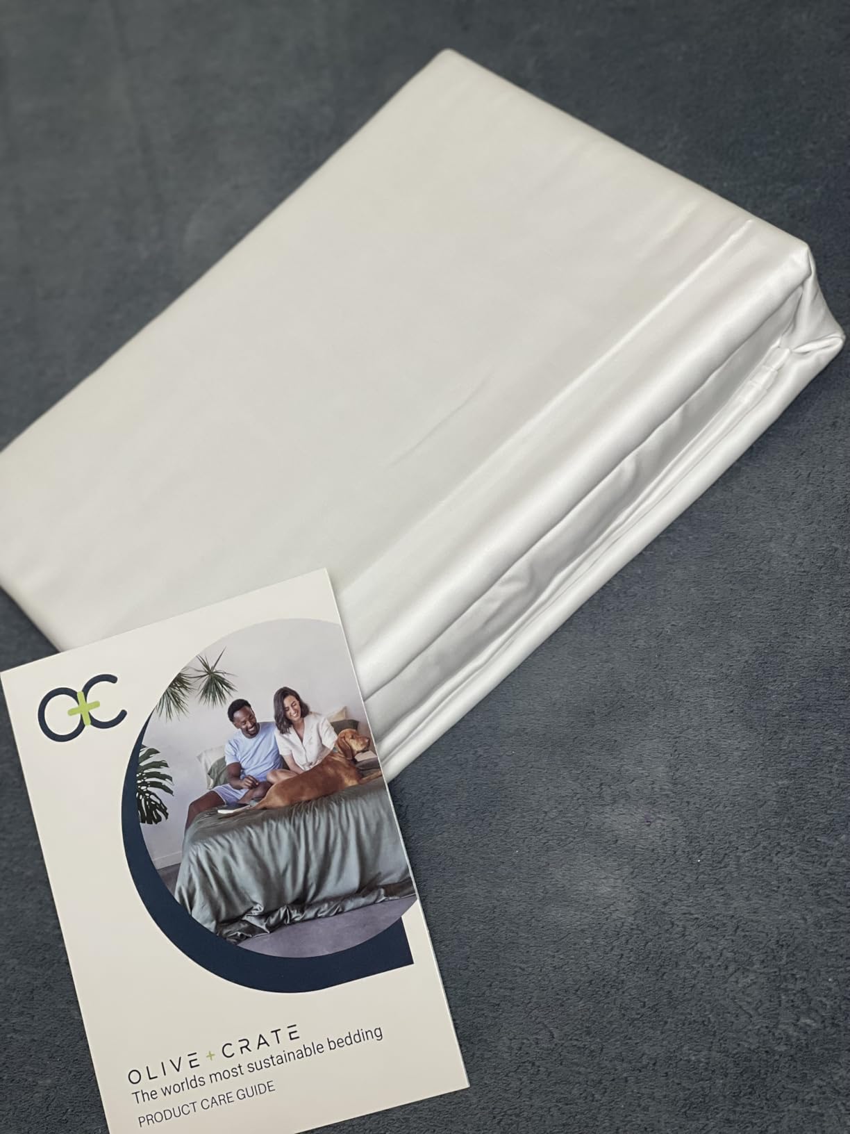 Olive + Crate Tencel Lyocell Eucalyptus Full Sheet Set - Cooling Tencel Sheets for Hot Sleepers with 16 Inch Deep Pocket Fit - Double Bed Sheets - Moss 4-Piece Set customer photo 1