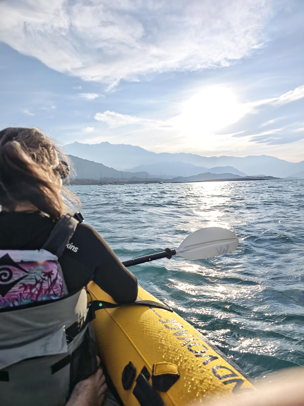 Advanced Elements Island Voyage 2 Inflatable Kayak - Recreational Convertible Kayak - for 1 or 2 Person - 11 ft - Yellow customer photo 1
