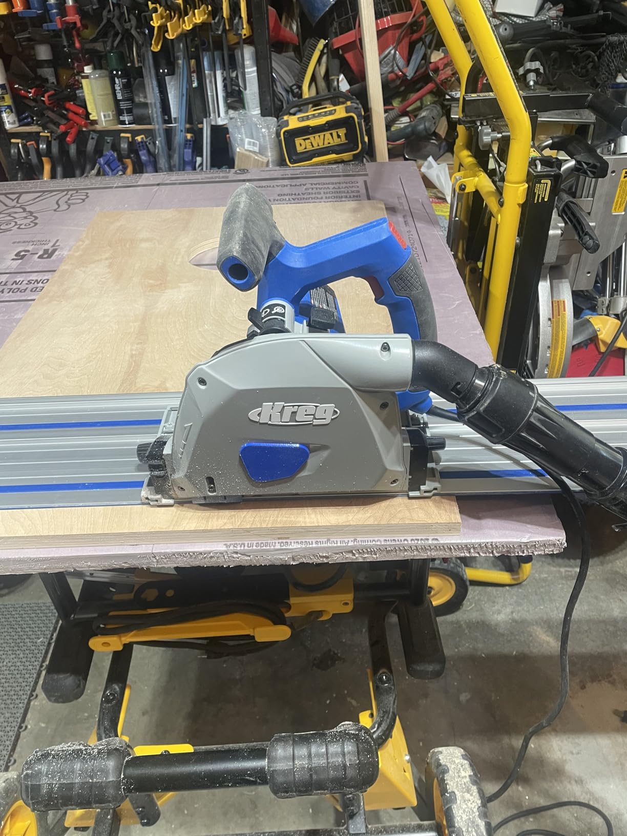 Kreg Adaptive Cutting System Plunge Saw - Plunge Circular Saw - Cuts Solid Wood & Plywood - Adjustable Track Saw (ACS-SAWBB) customer photo 1