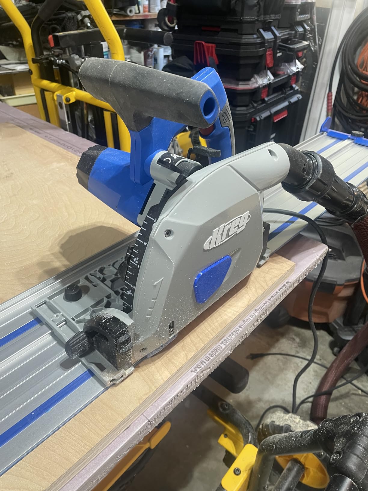 Kreg Adaptive Cutting System Plunge Saw - Plunge Circular Saw - Cuts Solid Wood & Plywood - Adjustable Track Saw (ACS-SAWBB) customer photo 2