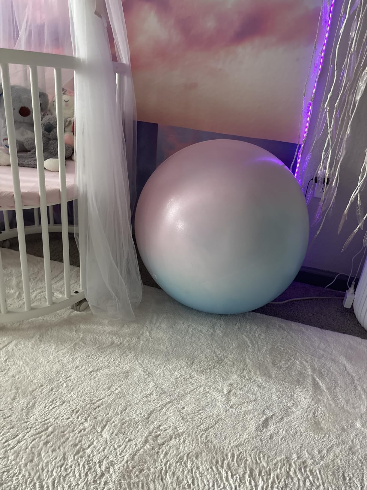 APEXUP Yoga Ball Exercise Ball Anti Slip Heavy Duty for Fitness, Balance & Core Workout, Balance Training, Pregnancy & Physical Therapy, 5 Sizes customer photo 2