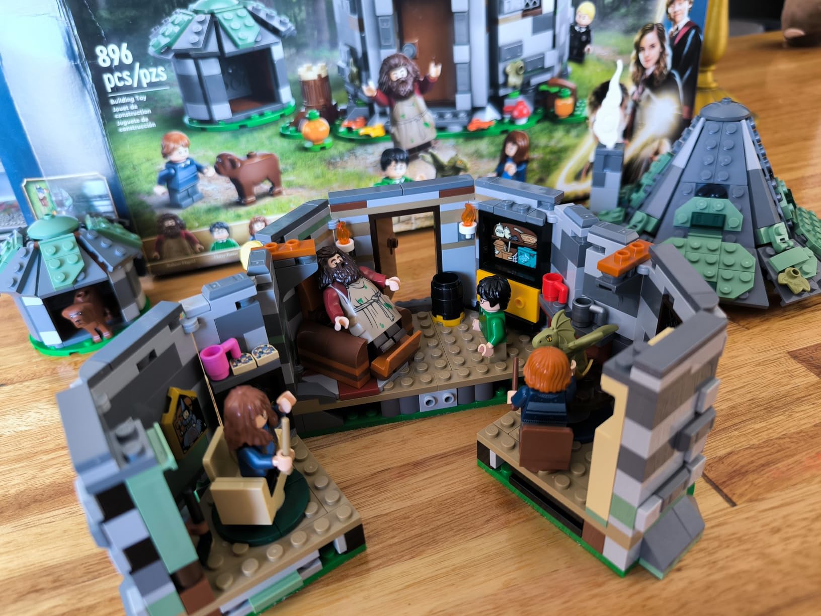 LEGO Harry Potter Hagrid's Hut: an Unexpected Visit - Harry Potter Toy for Boys & Girls Ages 8+ - Kids Building Toys W/Buildable House, 7 Minifigures & Dragon - 76428 customer photo 1