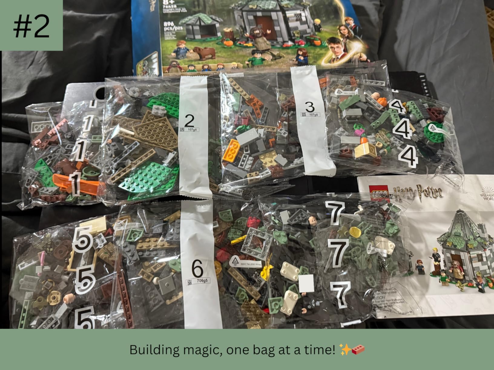 LEGO Harry Potter Hagrid's Hut: an Unexpected Visit - Harry Potter Toy for Boys & Girls Ages 8+ - Kids Building Toys W/Buildable House, 7 Minifigures & Dragon - 76428 customer photo 2