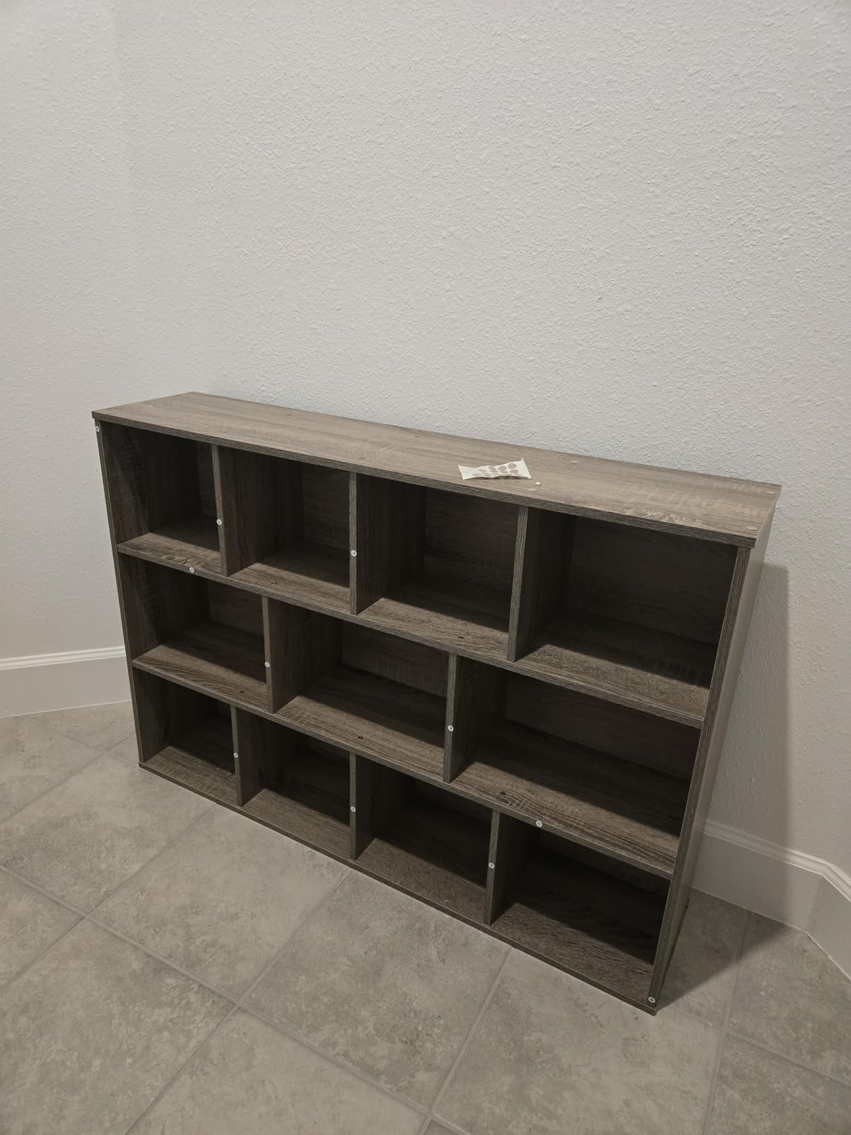 Furinno LUDER Book Shelf, 5-Cube Bookshelf, Reversible Bookcase, 9.4 x 19.5 x 31.5, Easy Assembly, for Living Room, Bedroom, Home Office, Blackwood customer photo 1